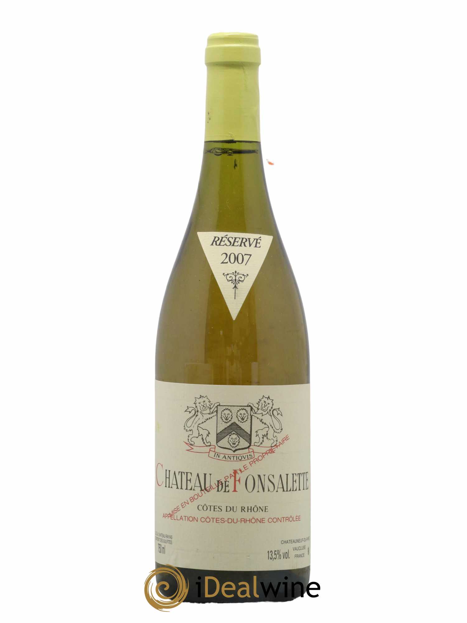 Côtes-du-Rhône Château de Fonsalette Emmanuel Reynaud 2007 - Lot de 1 bouteille - 0