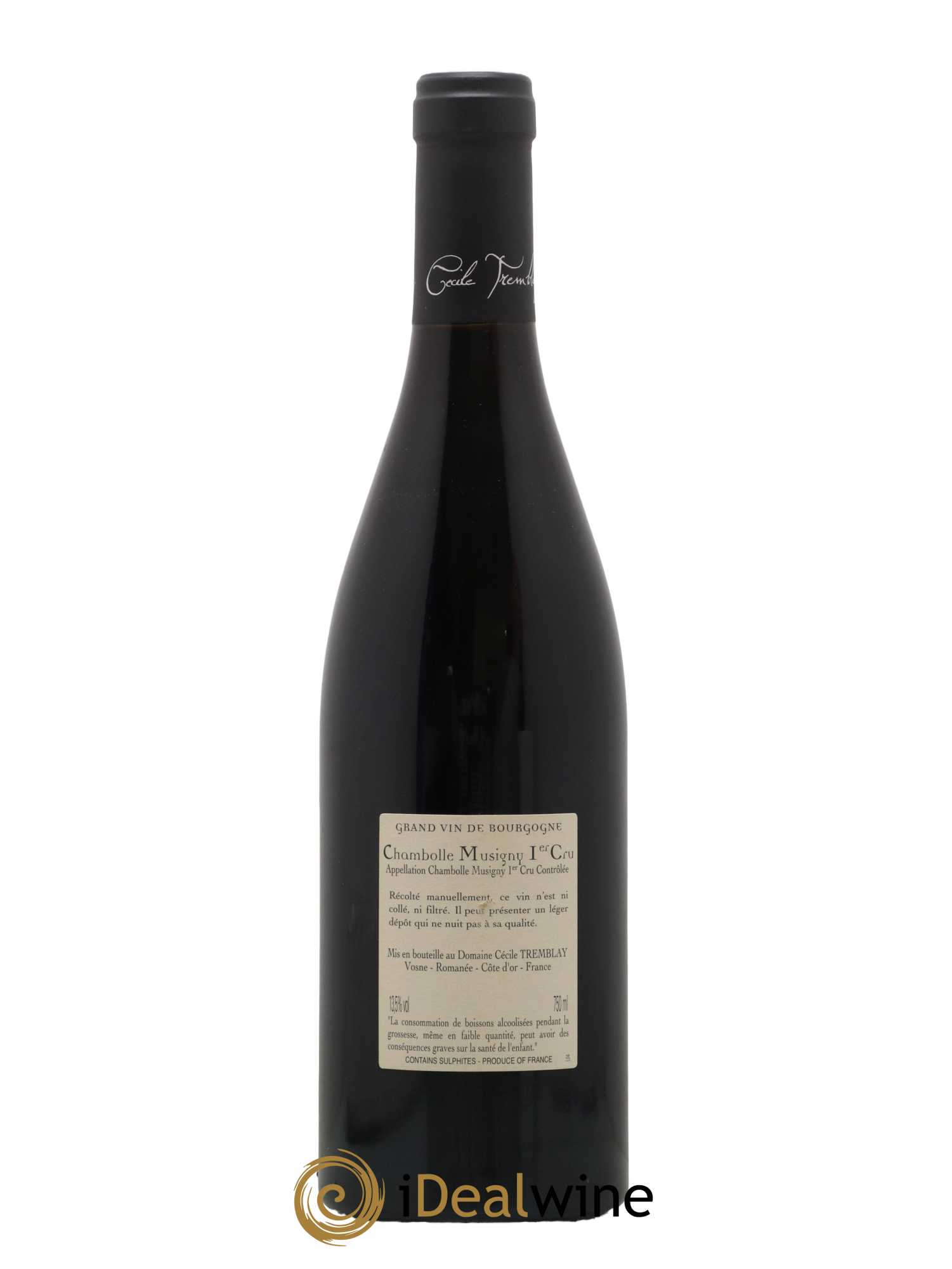 Chambolle-Musigny 1er Cru Les Feusselottes Cécile Tremblay 2015 - Lot de 1 bouteille - 1