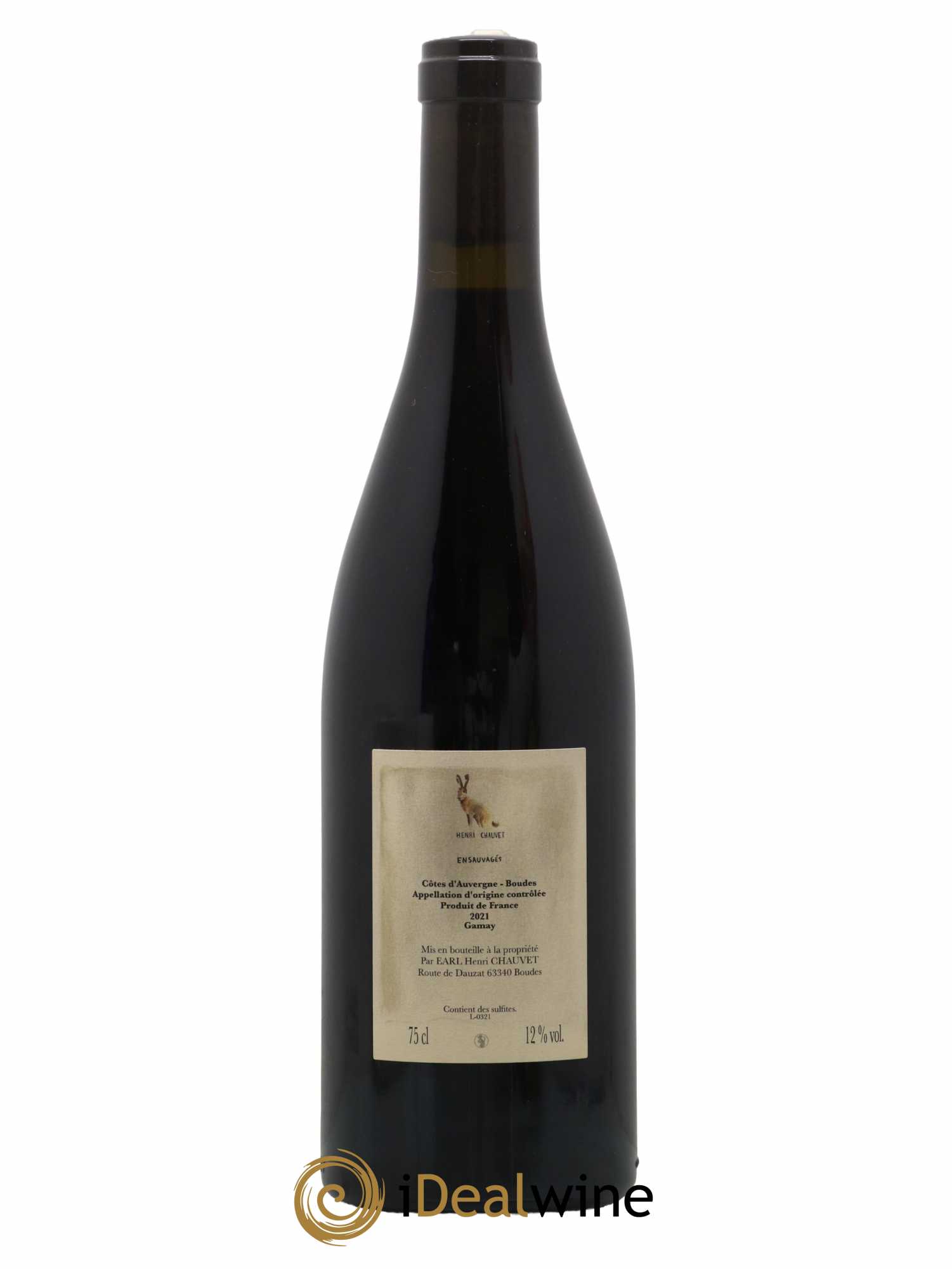 Côtes d'Auvergne Ensauvagés Henri Chauvet 2021 - Lot de 1 bouteille - 1