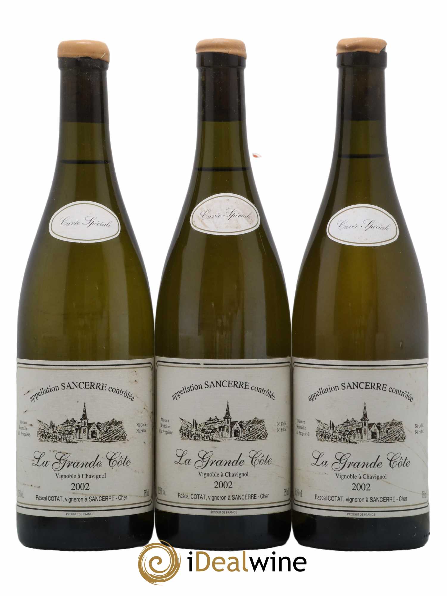 Sancerre Cuvée Spéciale La Grande Côte Pascal Cotat 2002 - Lot de 3 bouteilles - 0