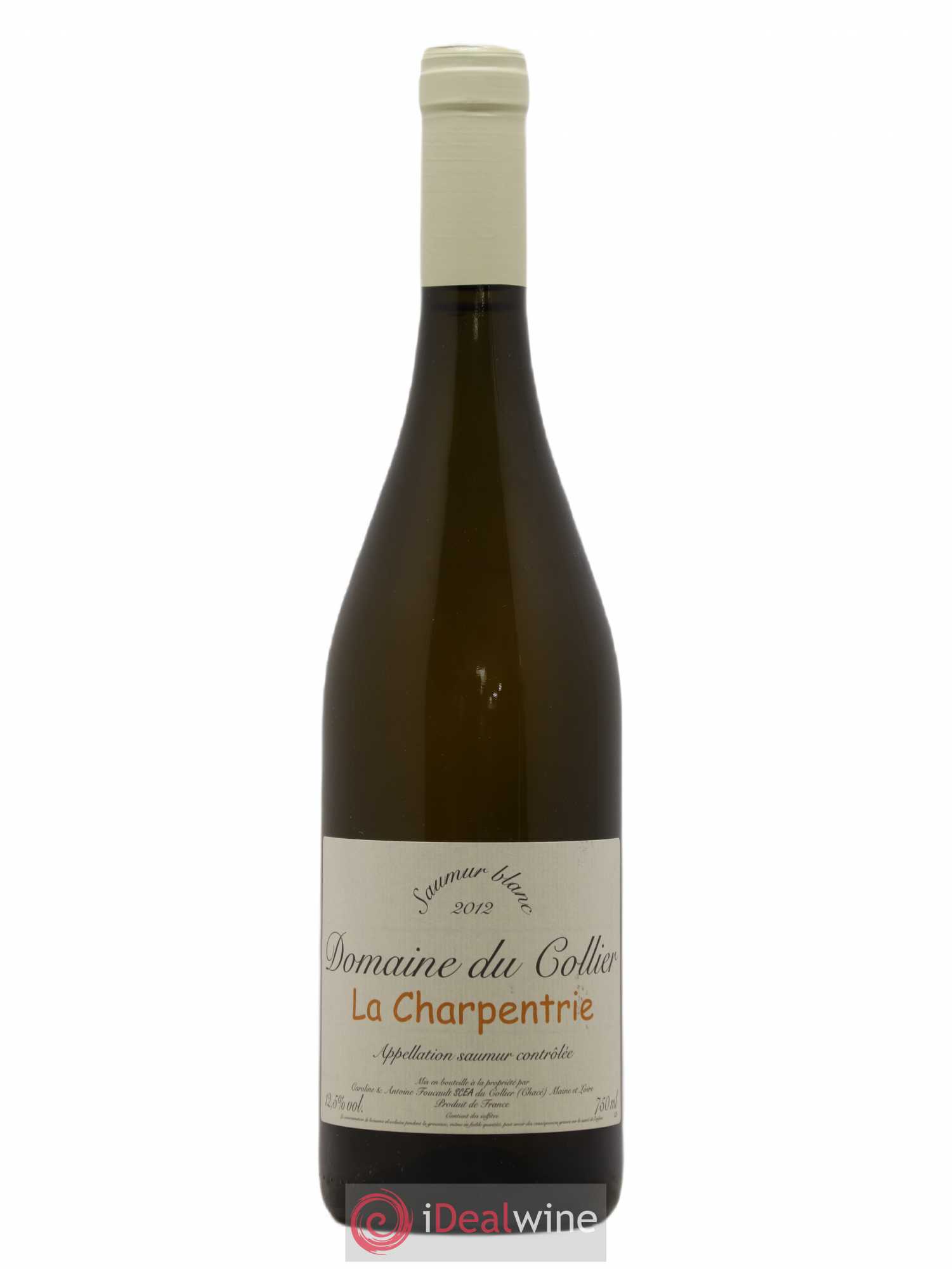 Saumur La Charpentrie Domaine du Collier 2012 - Lot de 1 bouteille - 0