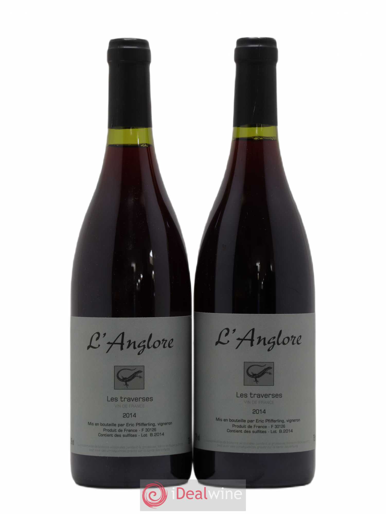 Vin de France Les Traverses L'Anglore 2014 - Lot de 2 bouteilles - 0