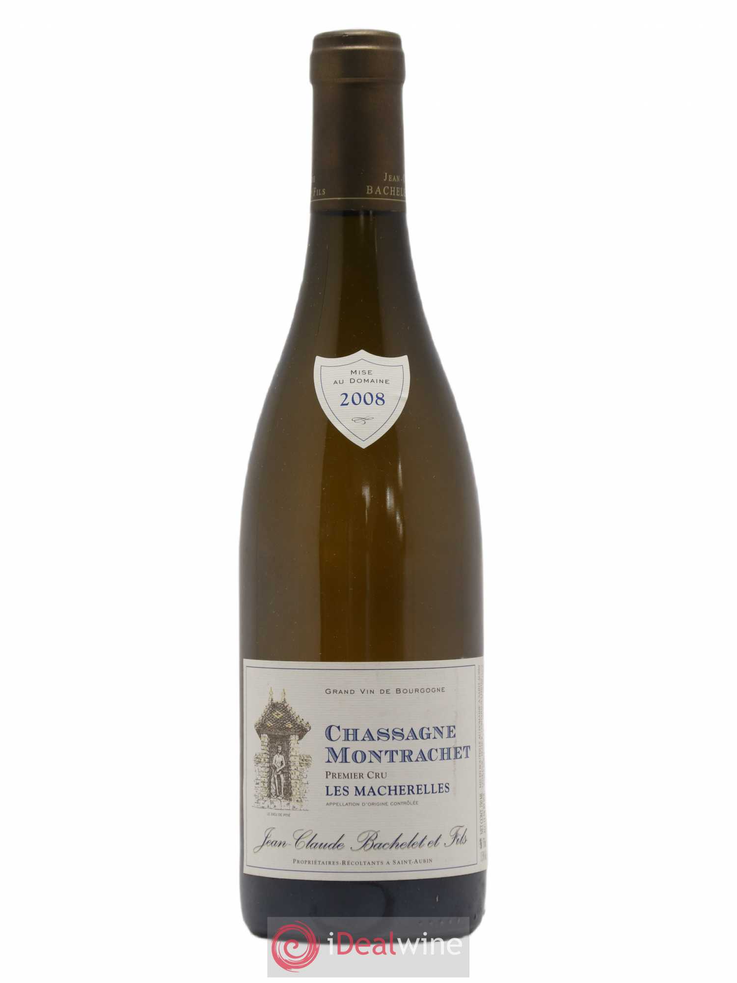 Chassagne-Montrachet 1er Cru Les Macherelles Jean-Claude Bachelet (Domaine) (sans prix de réserve) 2008 - Lot de 1 bouteille - 0