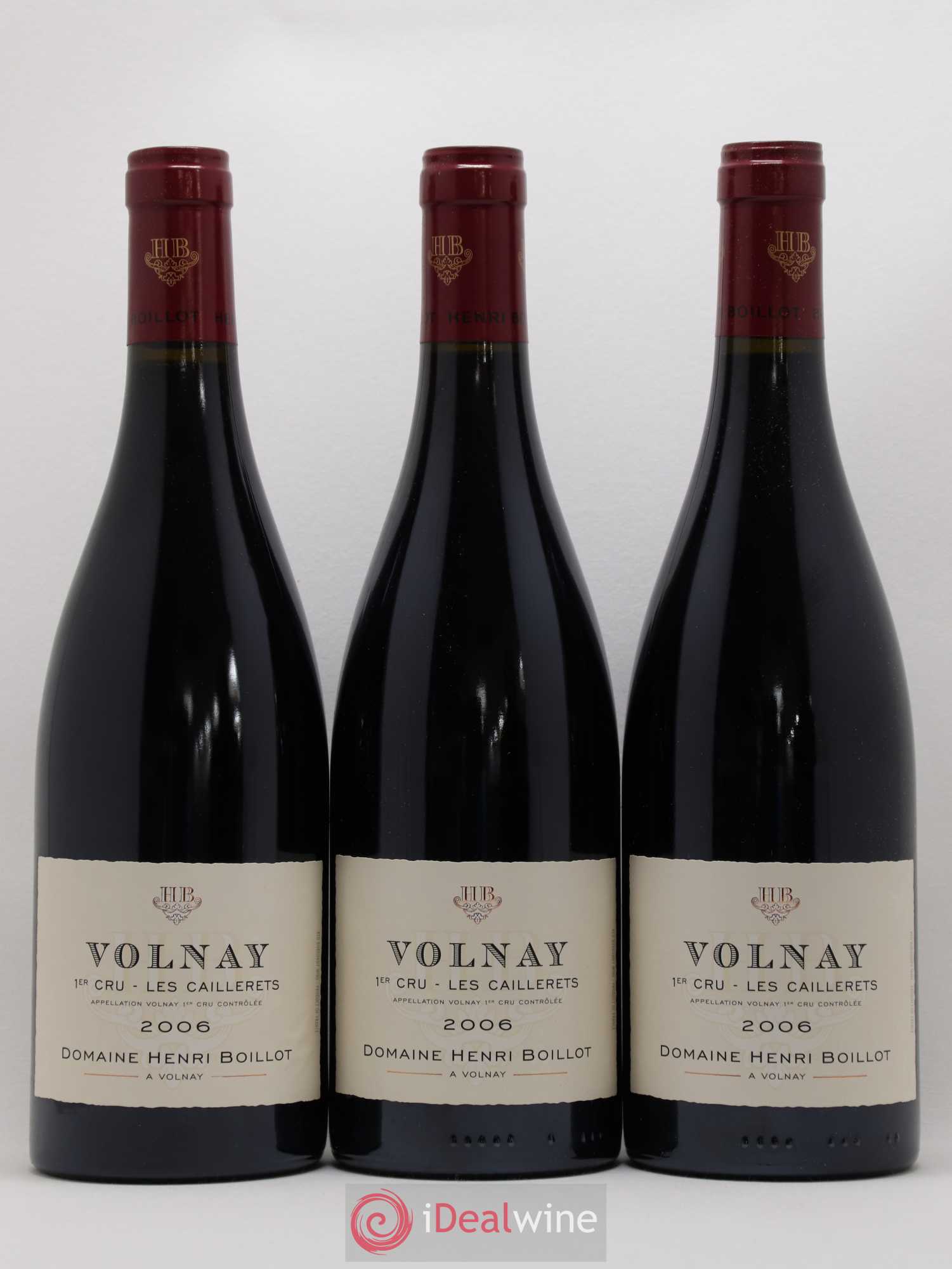 Volnay 1er Cru Les Caillerets Henri Boillot (Domaine)  (sans prix de réserve) 2006 - Lot de 6 bouteilles - 1
