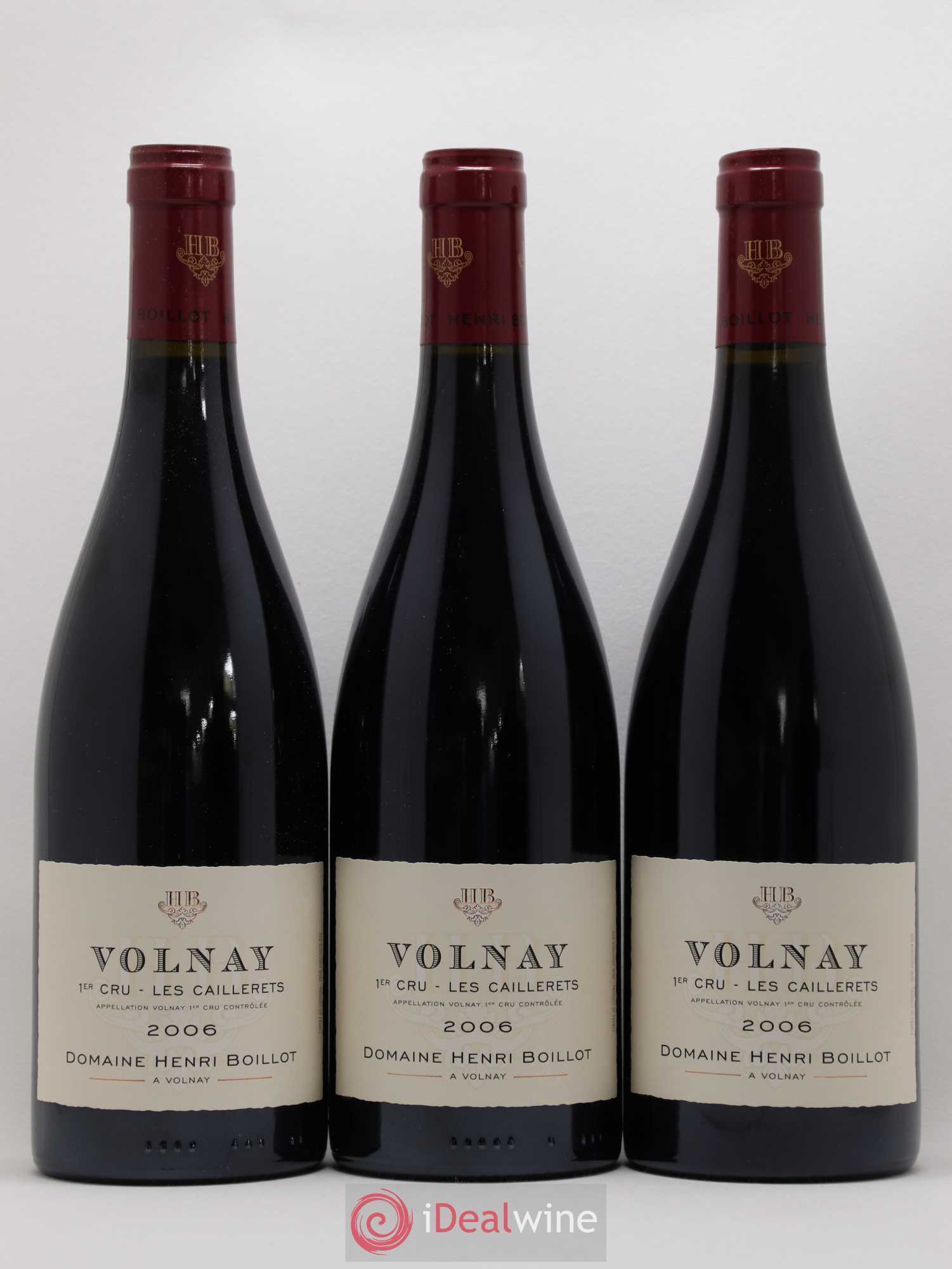 Volnay 1er Cru Les Caillerets Henri Boillot (Domaine)  (sans prix de réserve) 2006 - Lot de 6 bouteilles - 2