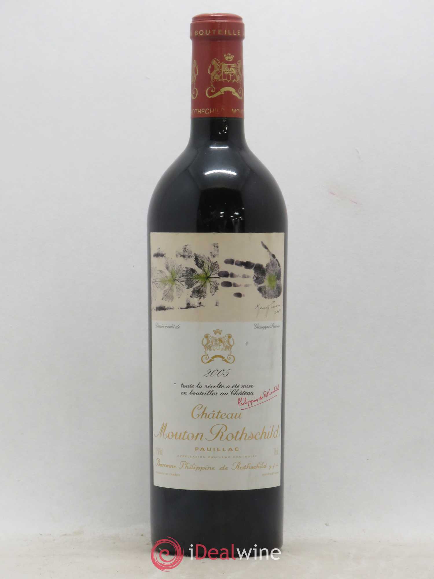 Château Mouton Rothschild 1er Grand Cru Classé 2005 - Lot de 1 bouteille - 0