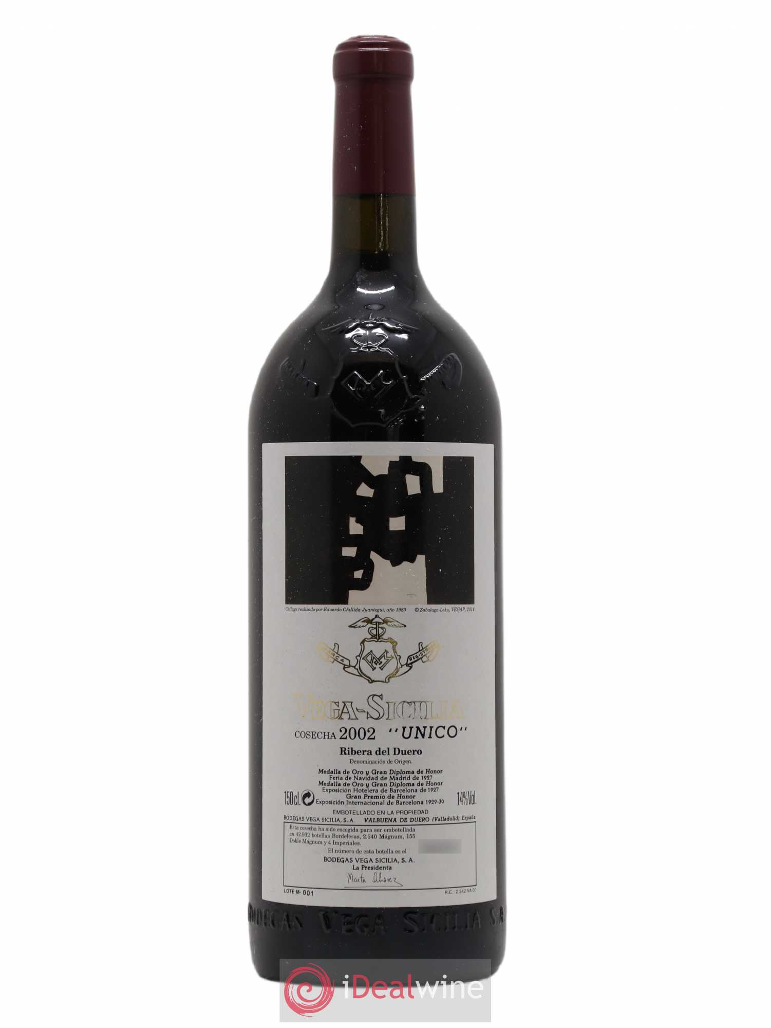 Ribera Del Duero DO Vega Sicilia Unico Famille Alvarez 2002 - Lot de 1 magnum - 0
