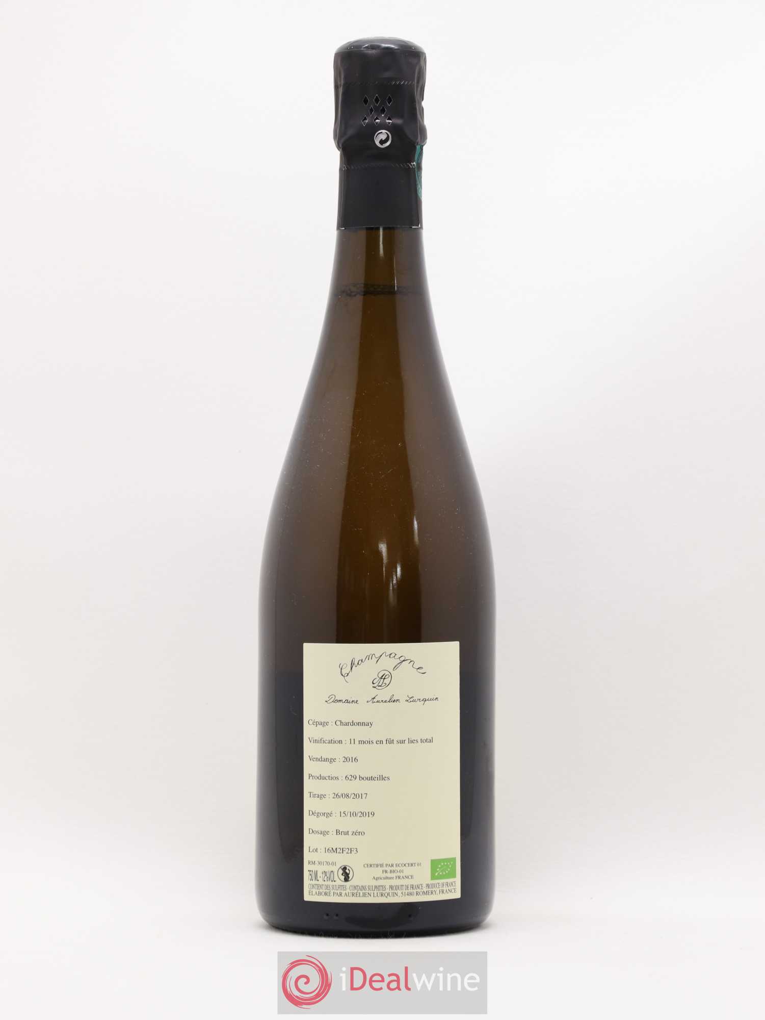 Chardonnay Aurélien Lurquin 2016 - Lot de 1 bouteille - 1