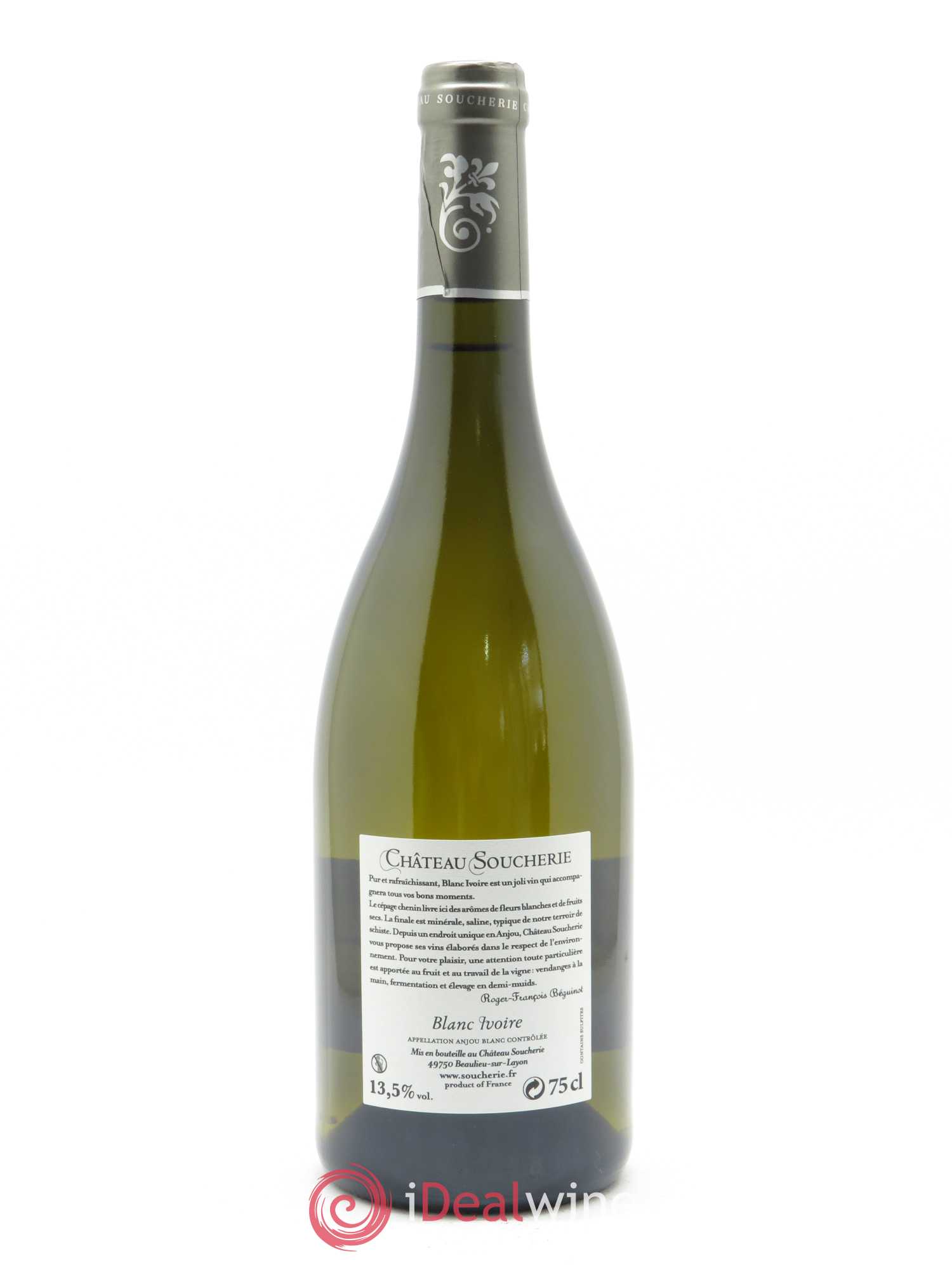 Anjou Ivoire Château Soucherie 2018 - Lot de 1 bouteille - 1