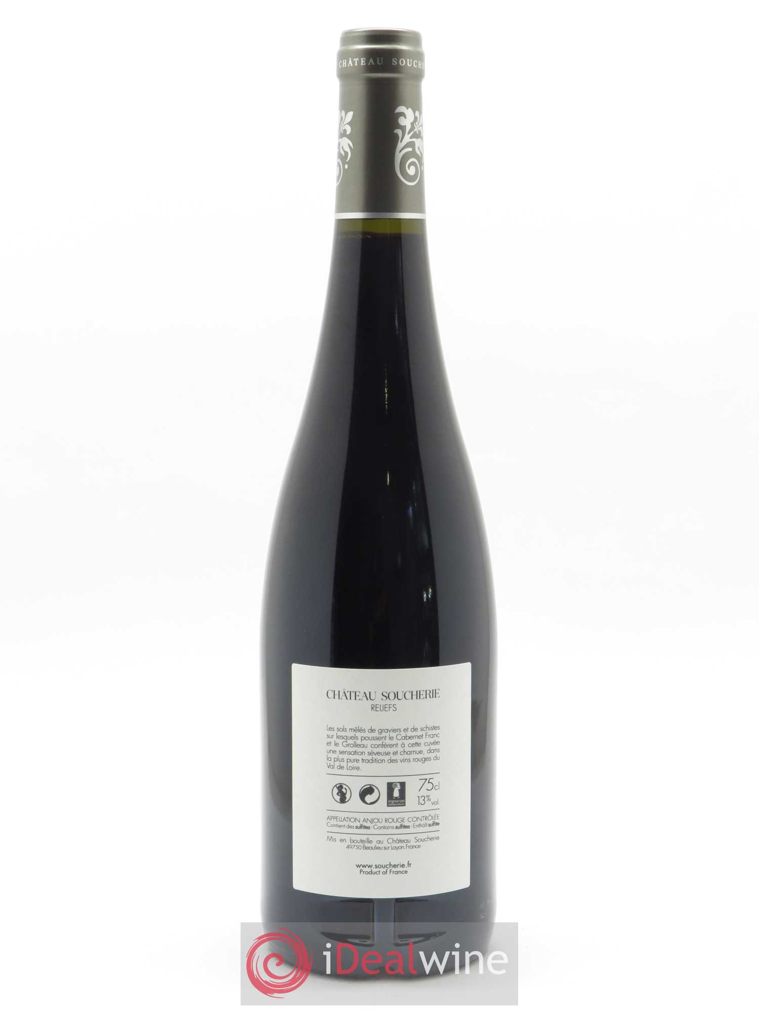 Anjou Reliefs Château Soucherie 2018 - Lot de 1 bouteille - 1