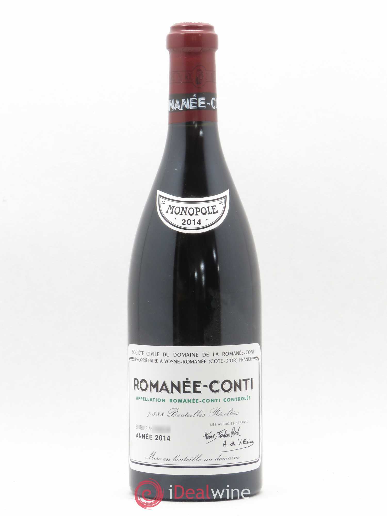 Romanée-Conti Grand Cru Domaine de la Romanée-Conti 2014 - Lot de 1 bouteille - 0