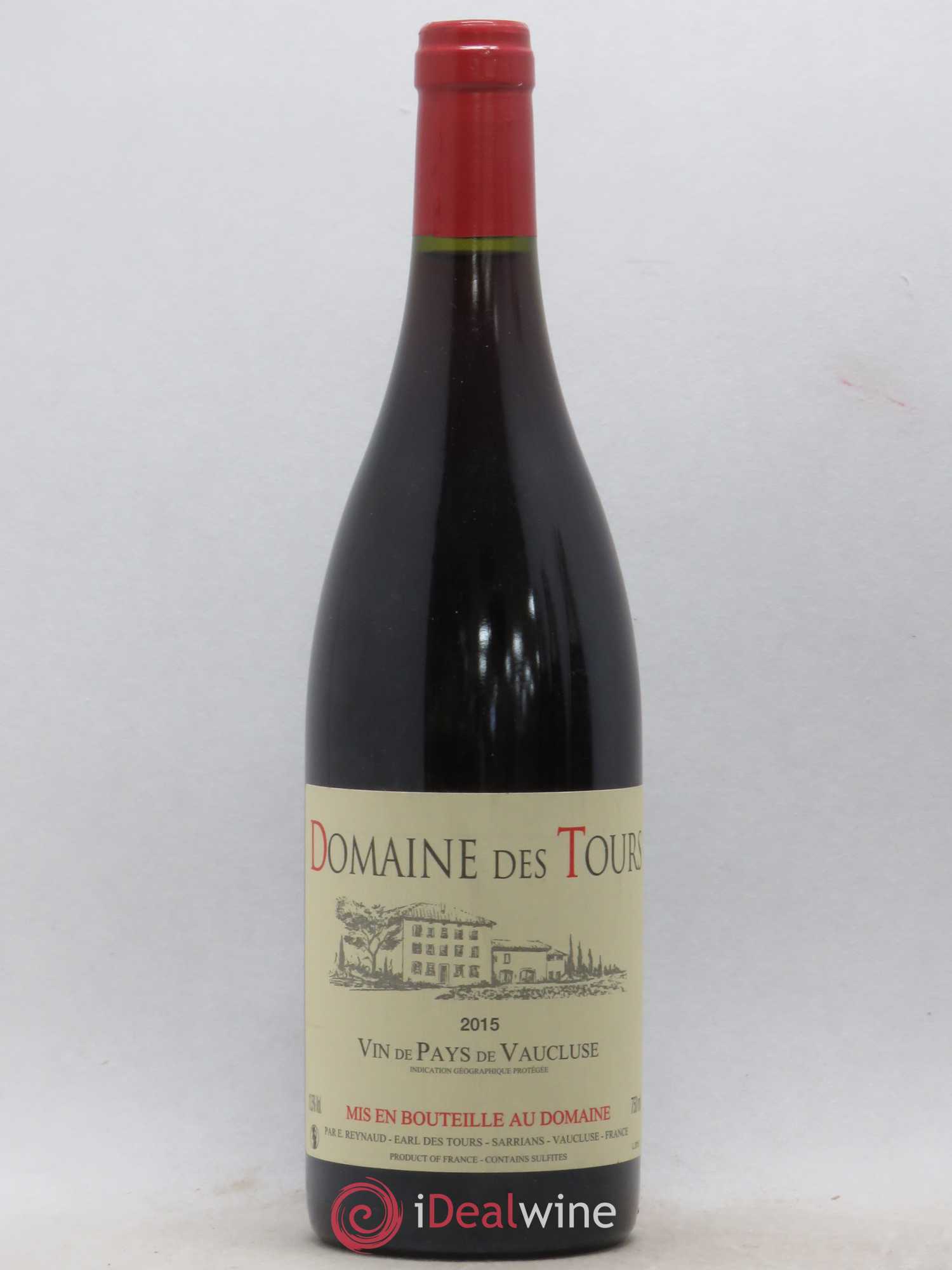 Vaucluse (Vin de Pays de Vaucluse) Domaine des Tours Emmanuel Reynaud 2015 - Lot de 1 bouteille - 0