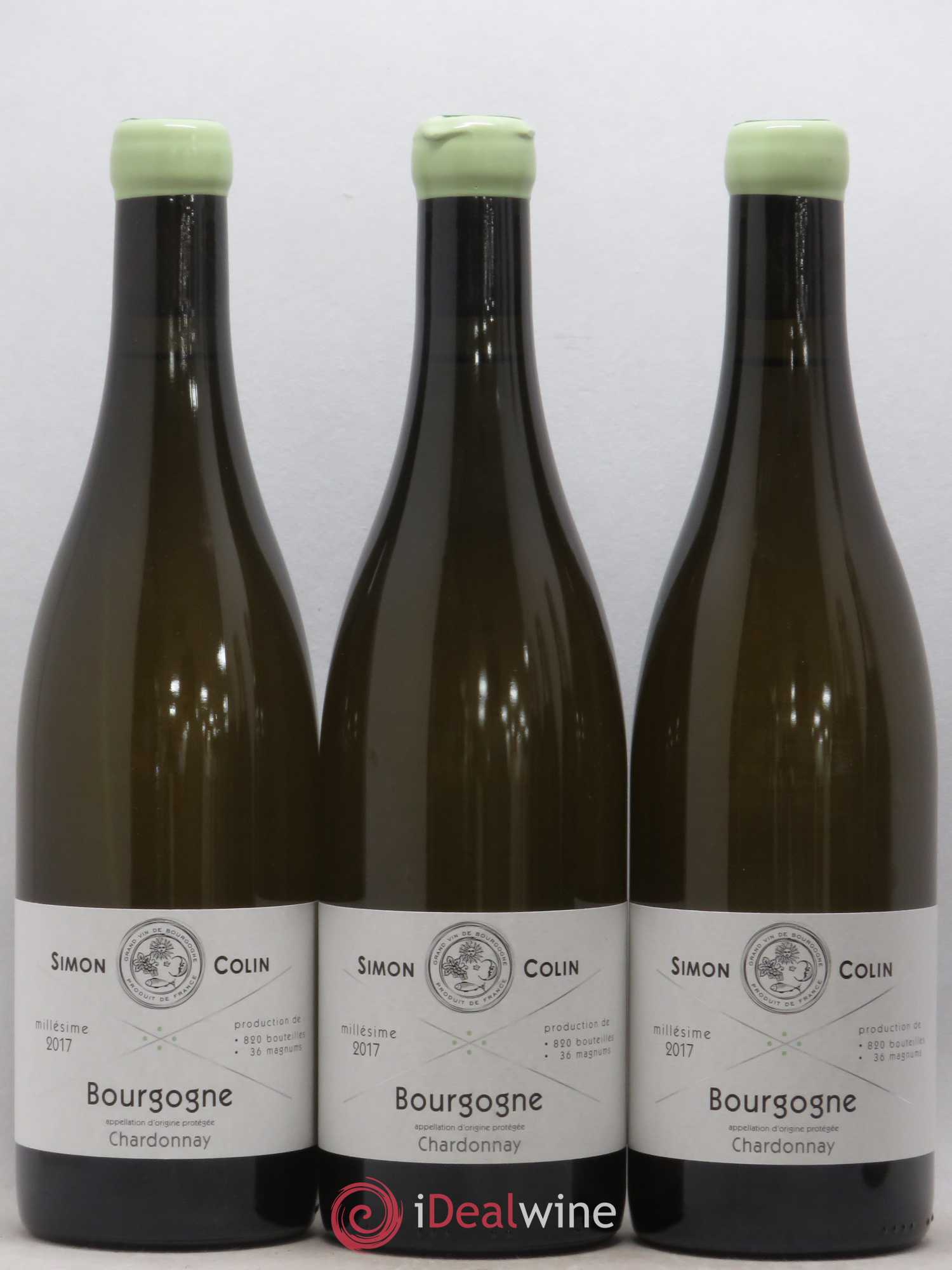 Bourgogne Chardonnay Simon Colin 2017 - Posten von 3 Flaschen - 0
