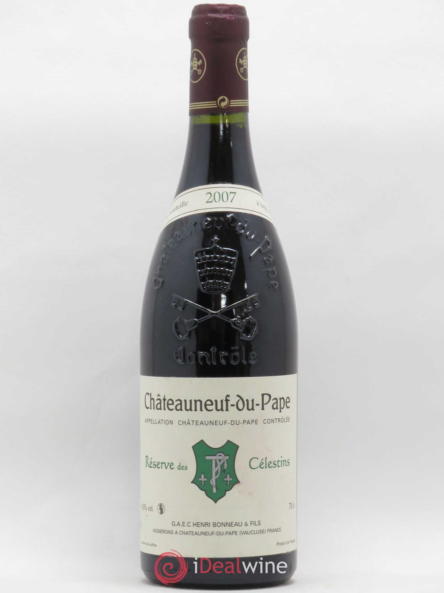 Châteauneuf-du-Pape Réserve des Célestins Henri Bonneau & Fils 2007 - Lot de 1 bouteille - 0