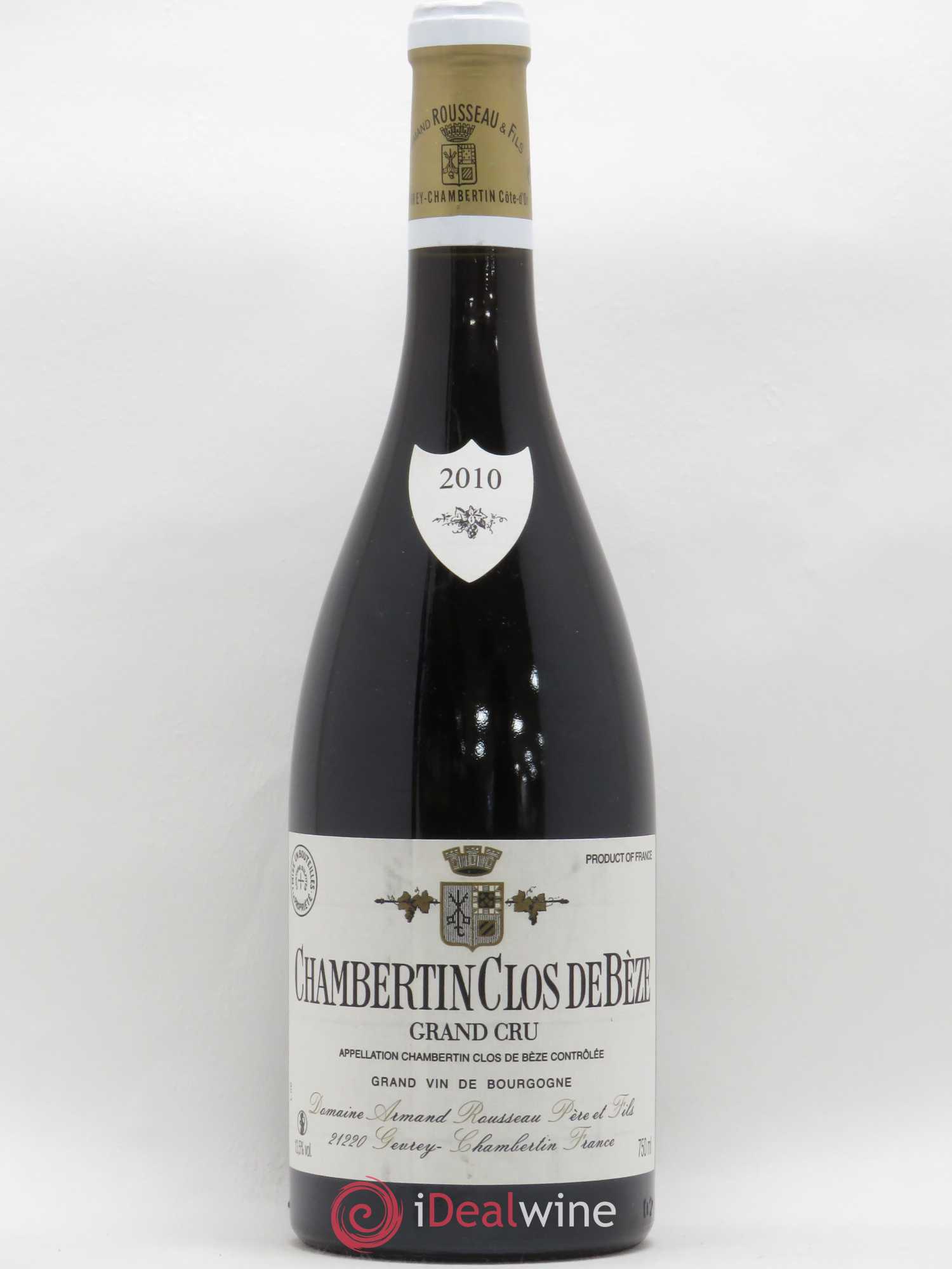 Chambertin Clos de Bèze Grand Cru Armand Rousseau (Domaine) 2010 - Lot de 1 bouteille - 0