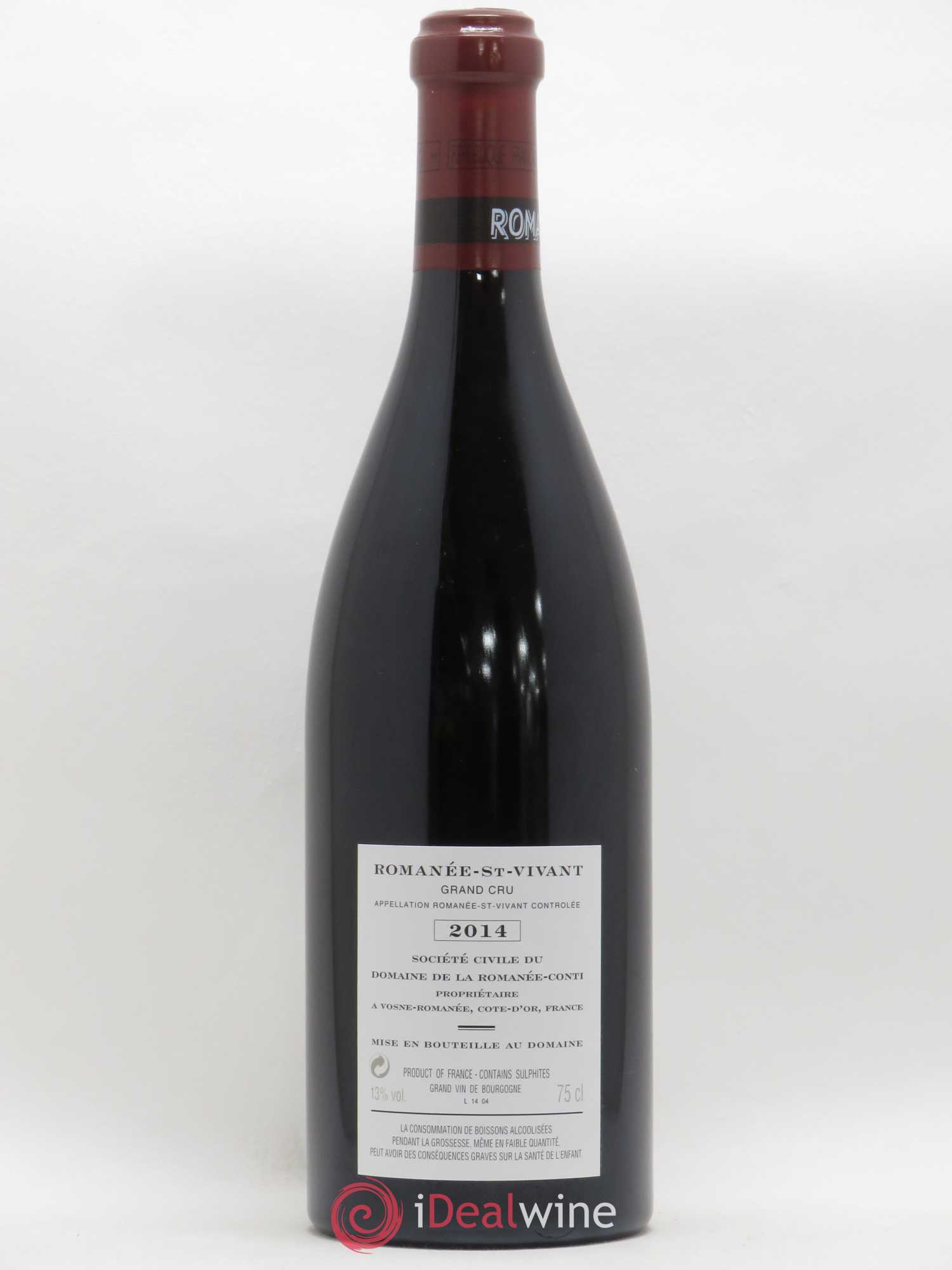 Romanée-Saint-Vivant Grand Cru Domaine de la Romanée-Conti 2014 - Lot de 1 bouteille - 1