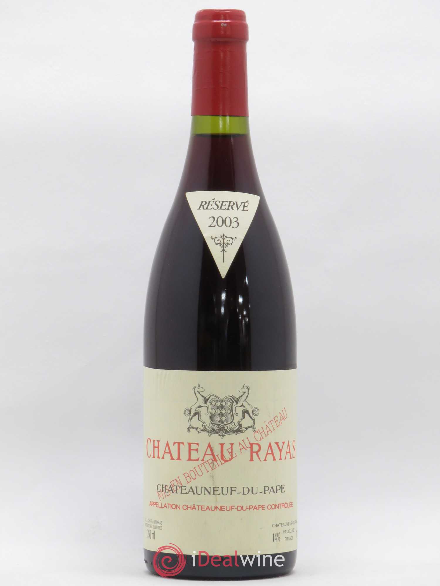 Châteauneuf-du-Pape Château Rayas Emmanuel Reynaud 2003 - Lot de 1 bouteille - 0