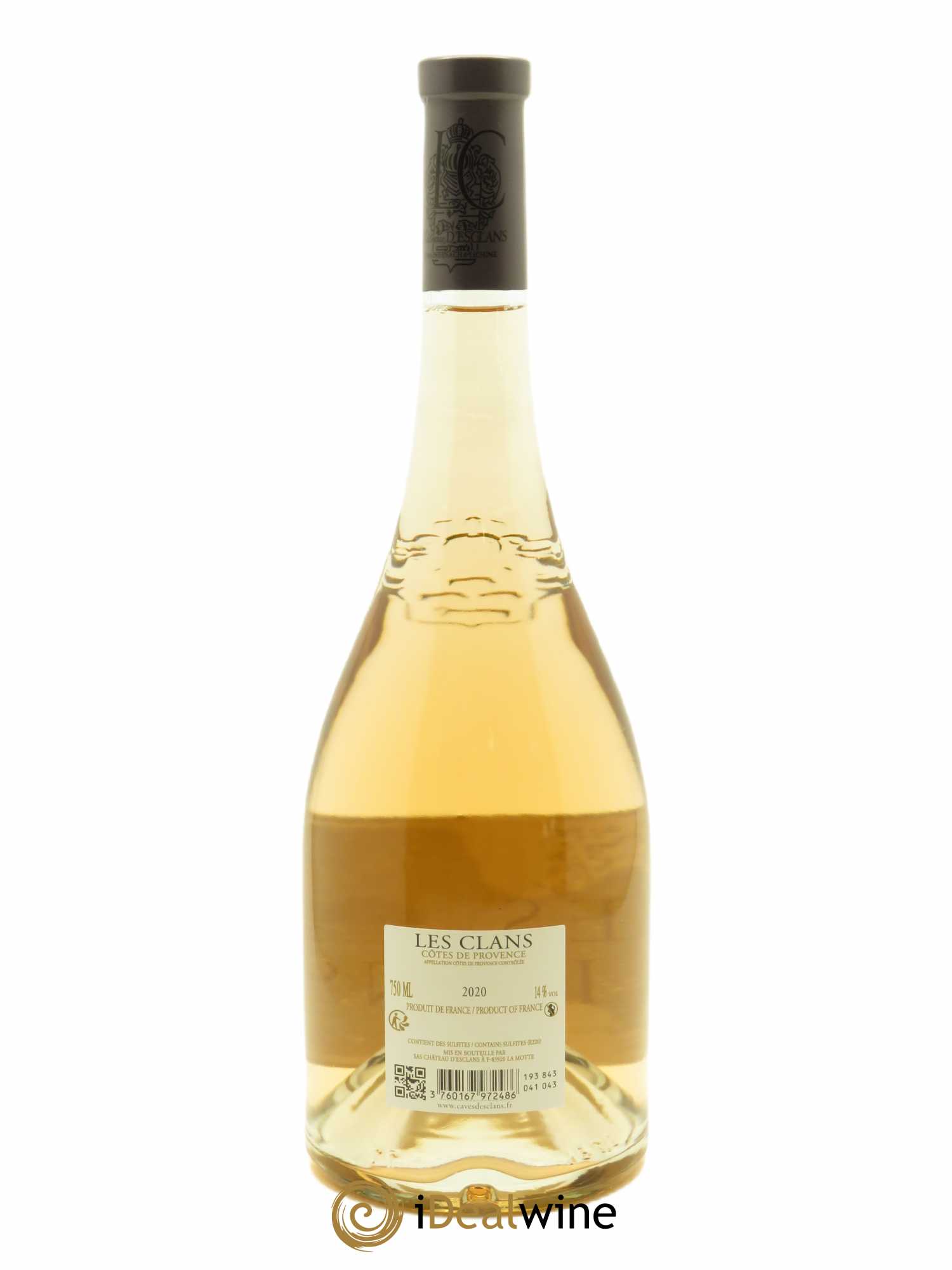 Côtes de Provence Les Clans Château d'Esclans 2020 - Lot de 1 bouteille - 1