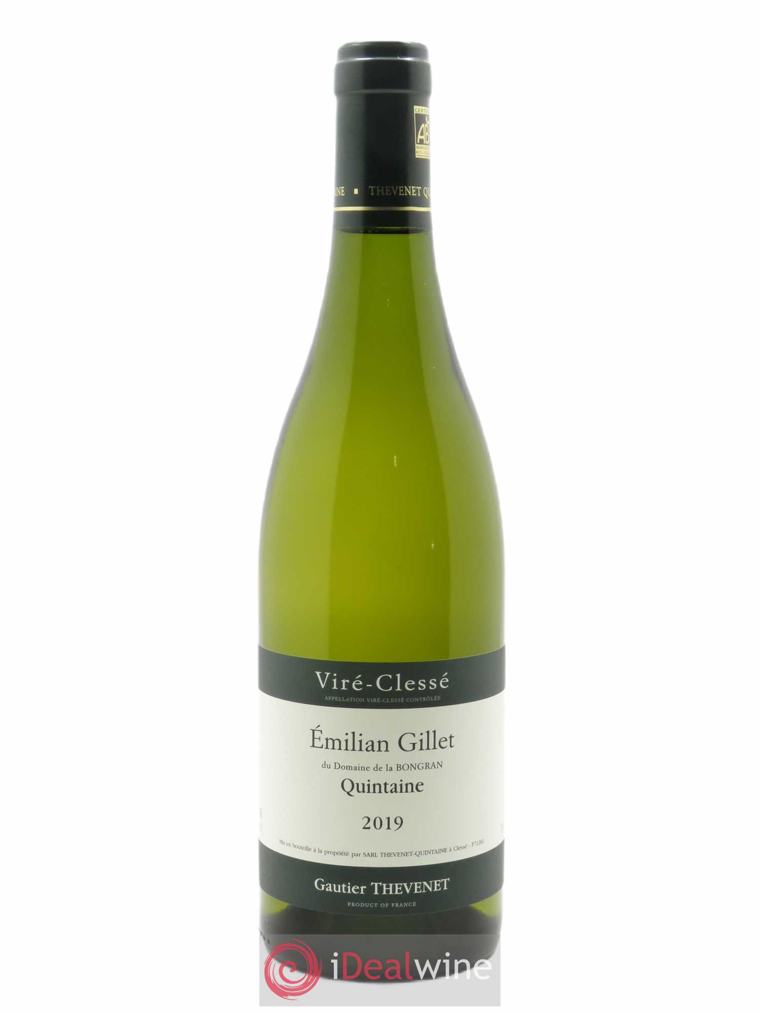 Viré-Clessé Emilian Gillet Domaine de la Bongran (J.Thevenet) 2019 - Lot de 1 bouteille - 0