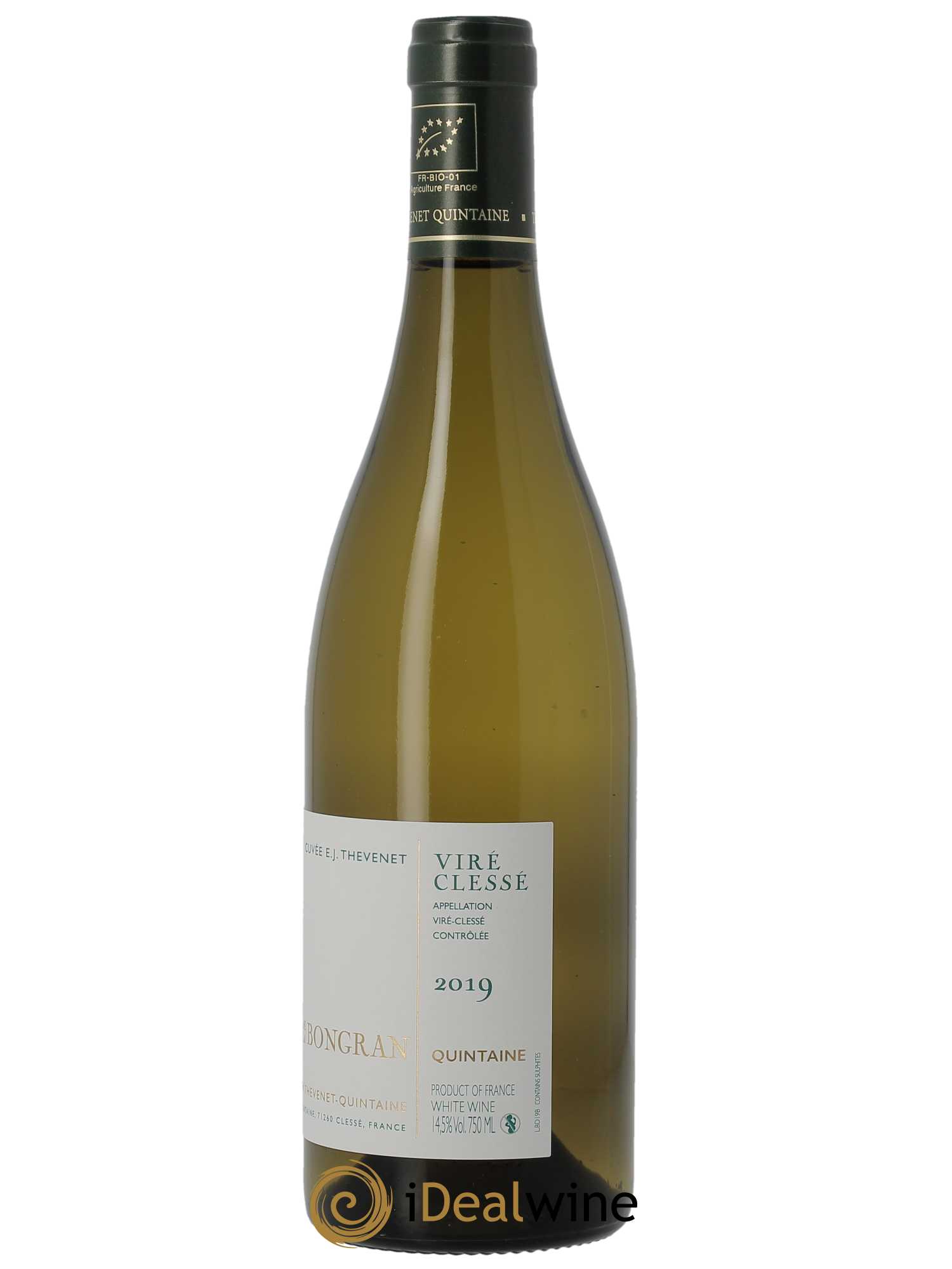 Viré-Clessé Cuvée E.J. Thevenet Domaine de la Bongran (J.Thevenet) 2019 - Lot de 1 bouteille - 1