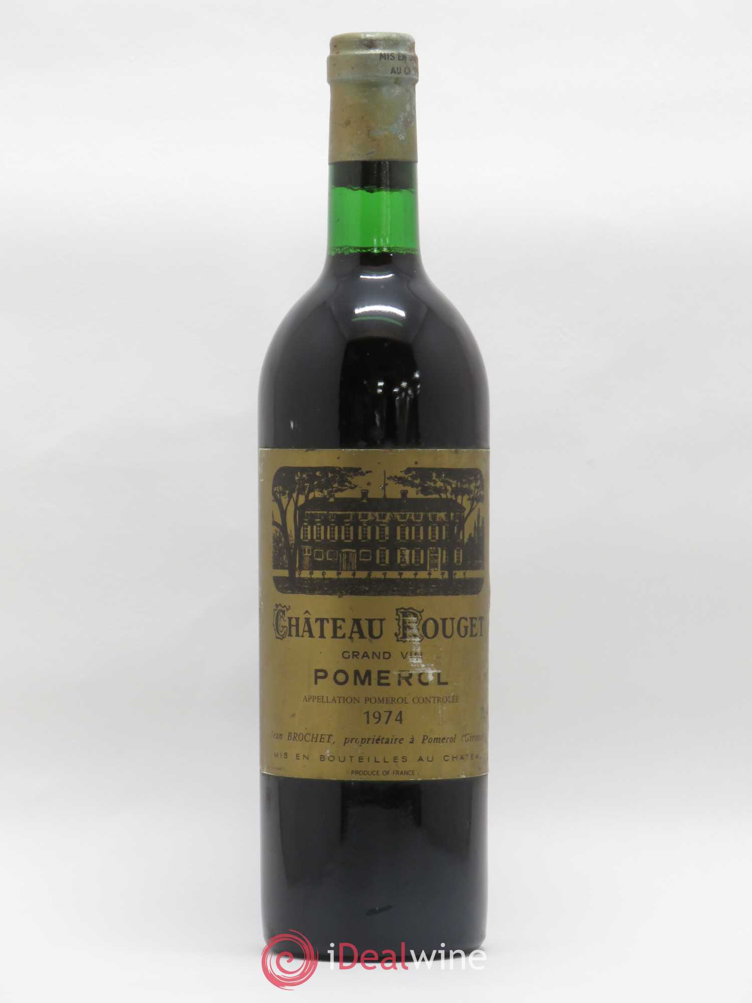 Château Rouget 1974 - Lot de 1 bouteille - 0