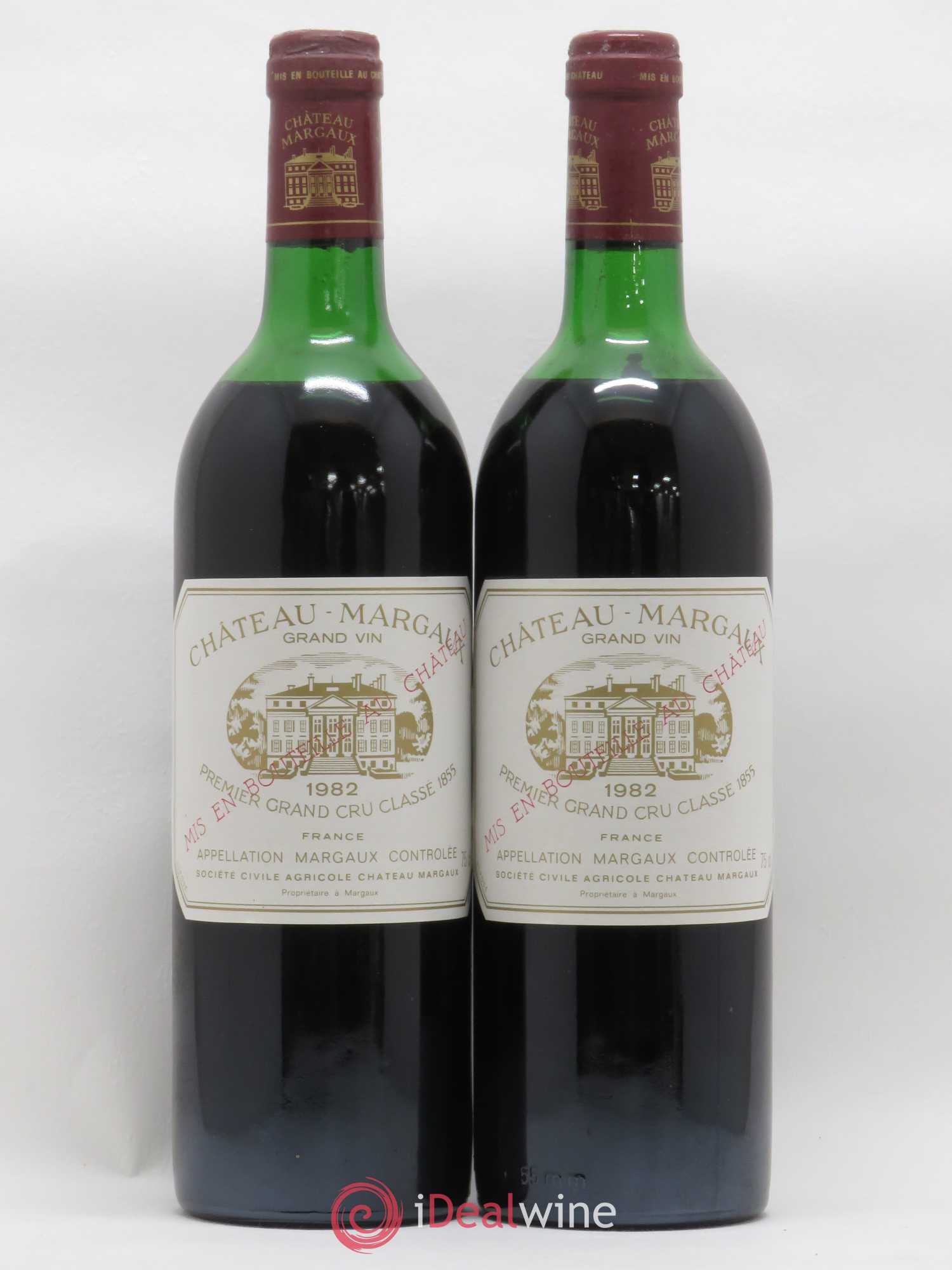 Château Margaux 1er Grand Cru Classé 1982 - Lot de 2 bouteilles - 0