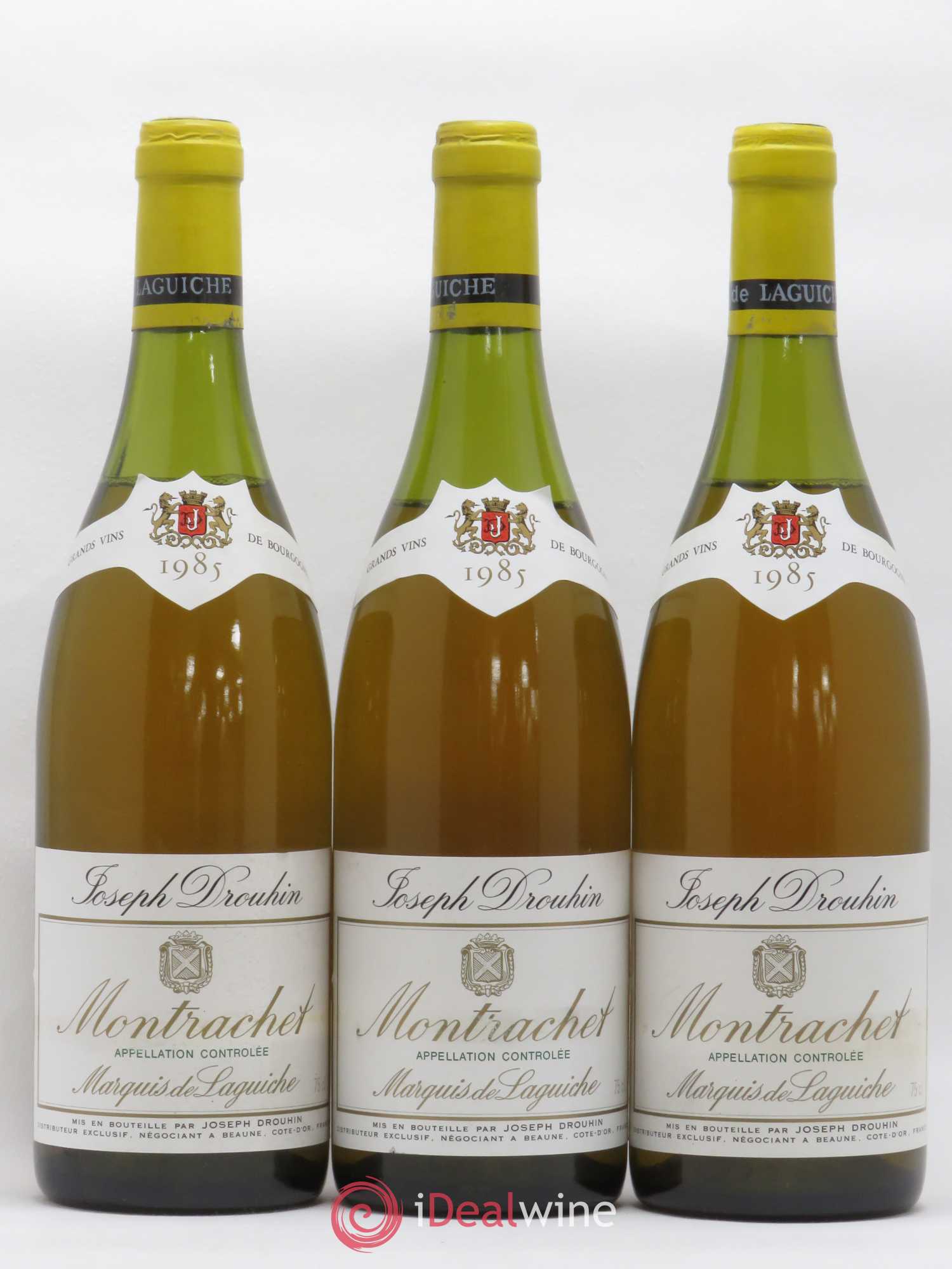 Montrachet Grand Cru Marquis de Laguiche Joseph Drouhin 1985 - Lot de 3 bouteilles - 0