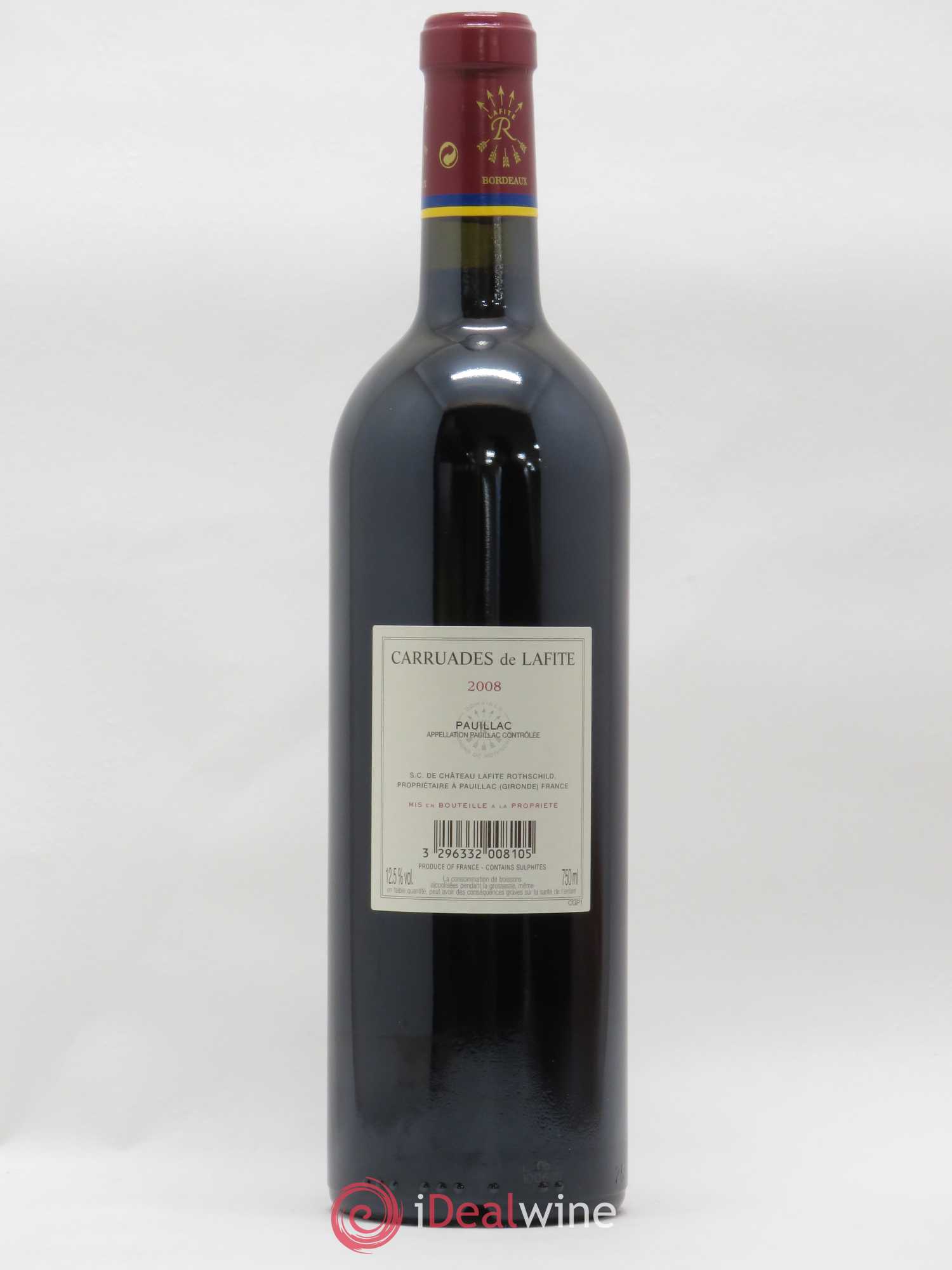 Carruades de Lafite Rothschild Second Vin 2008 - Lot de 1 bouteille - 1