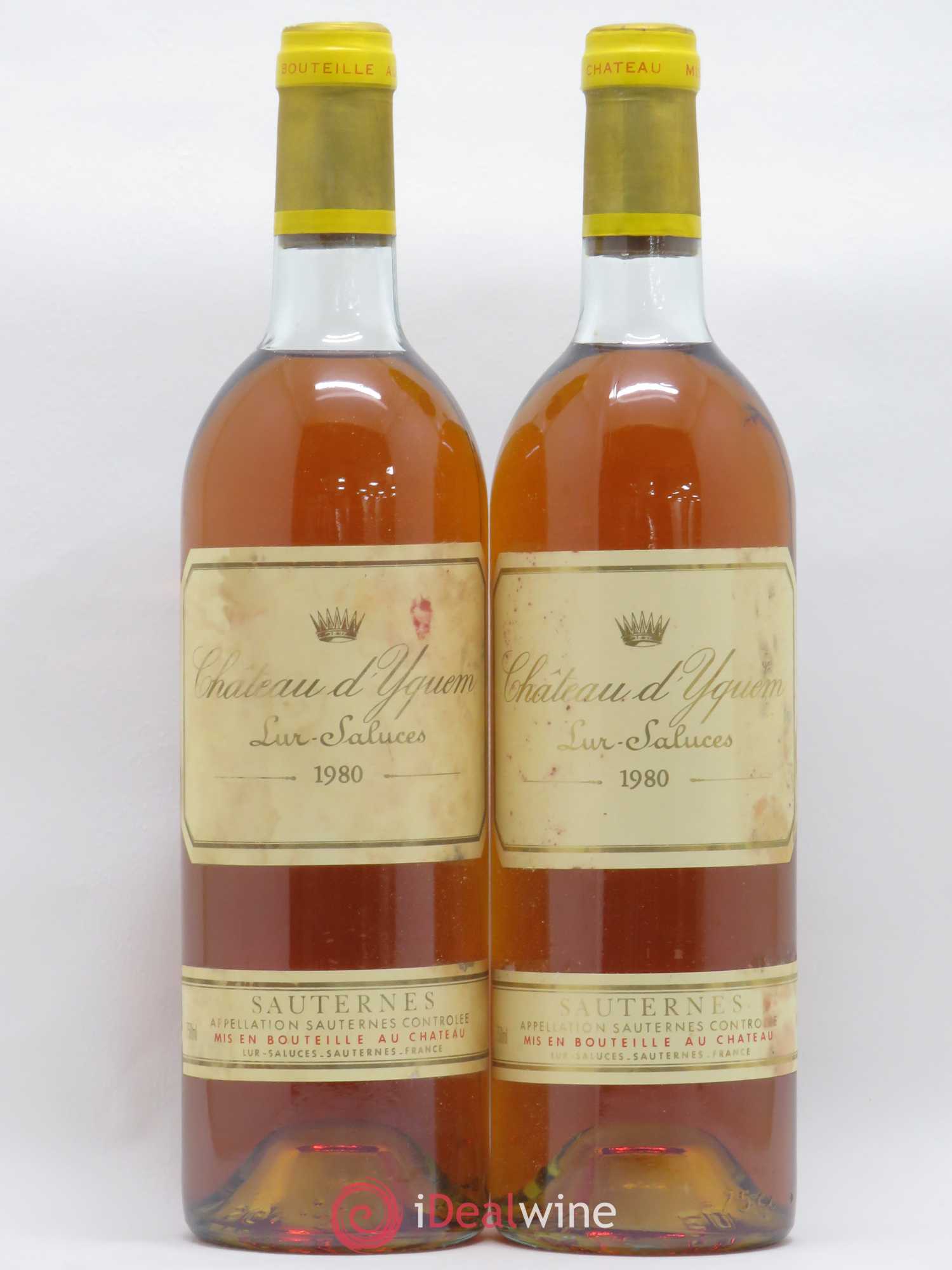 Château d' Yquem 1er Cru Classé Supérieur 1980 - Lotto di 2 bottiglie - 0