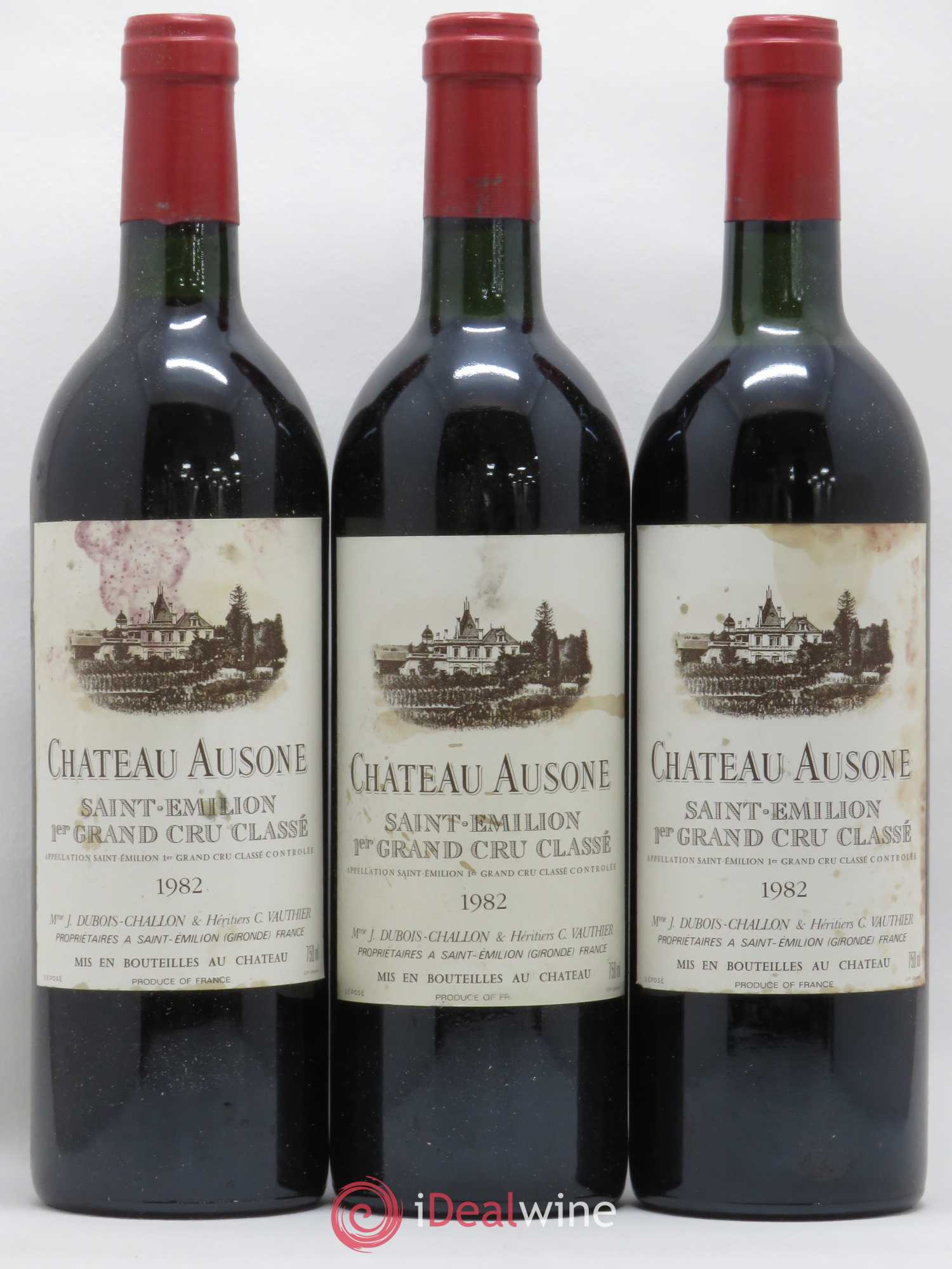Château Ausone 1er Grand Cru Classé A 1982 - Lot de 12 bouteilles - 1