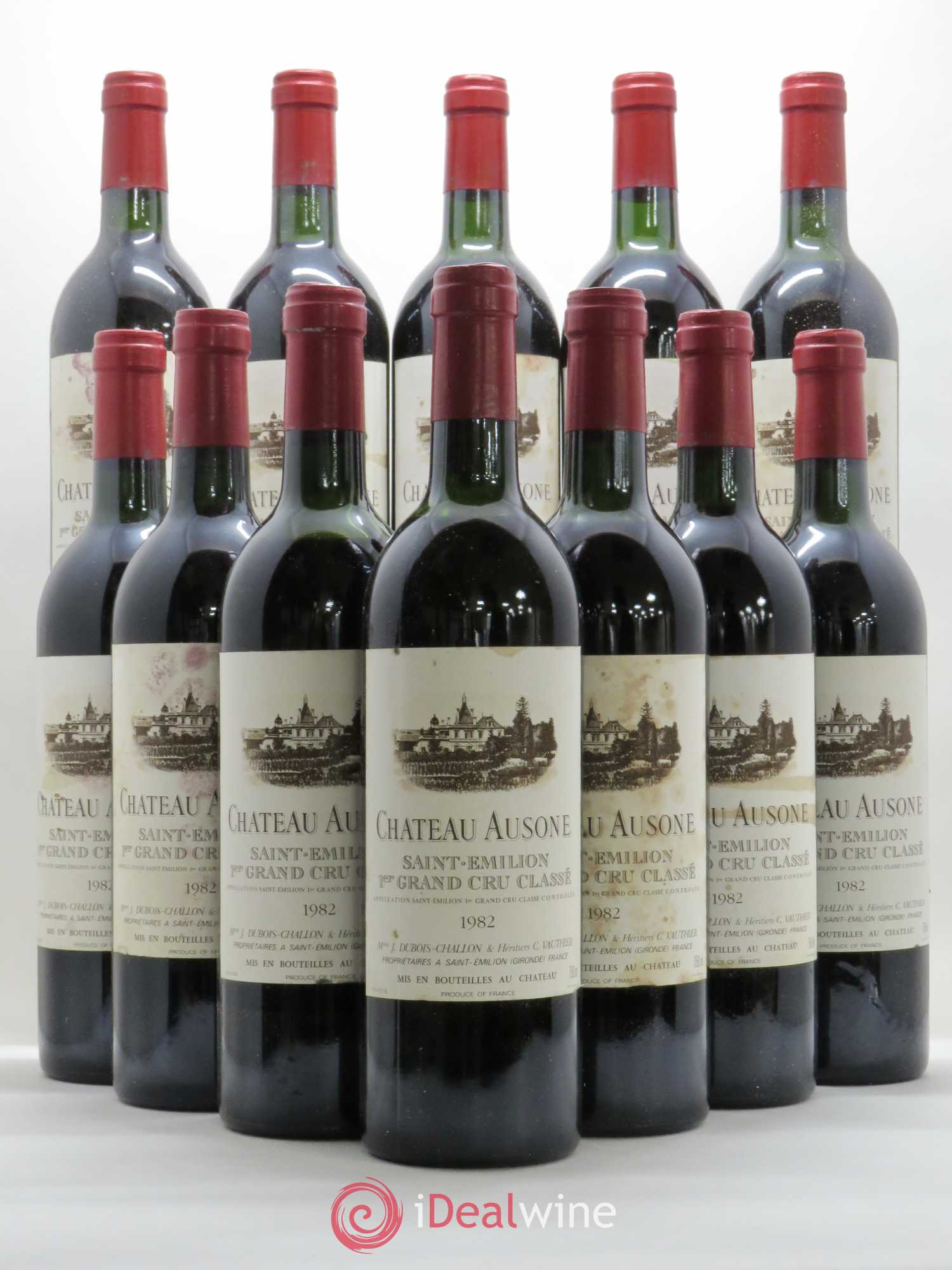Château Ausone 1er Grand Cru Classé A 1982 - Lot de 12 bouteilles - 0