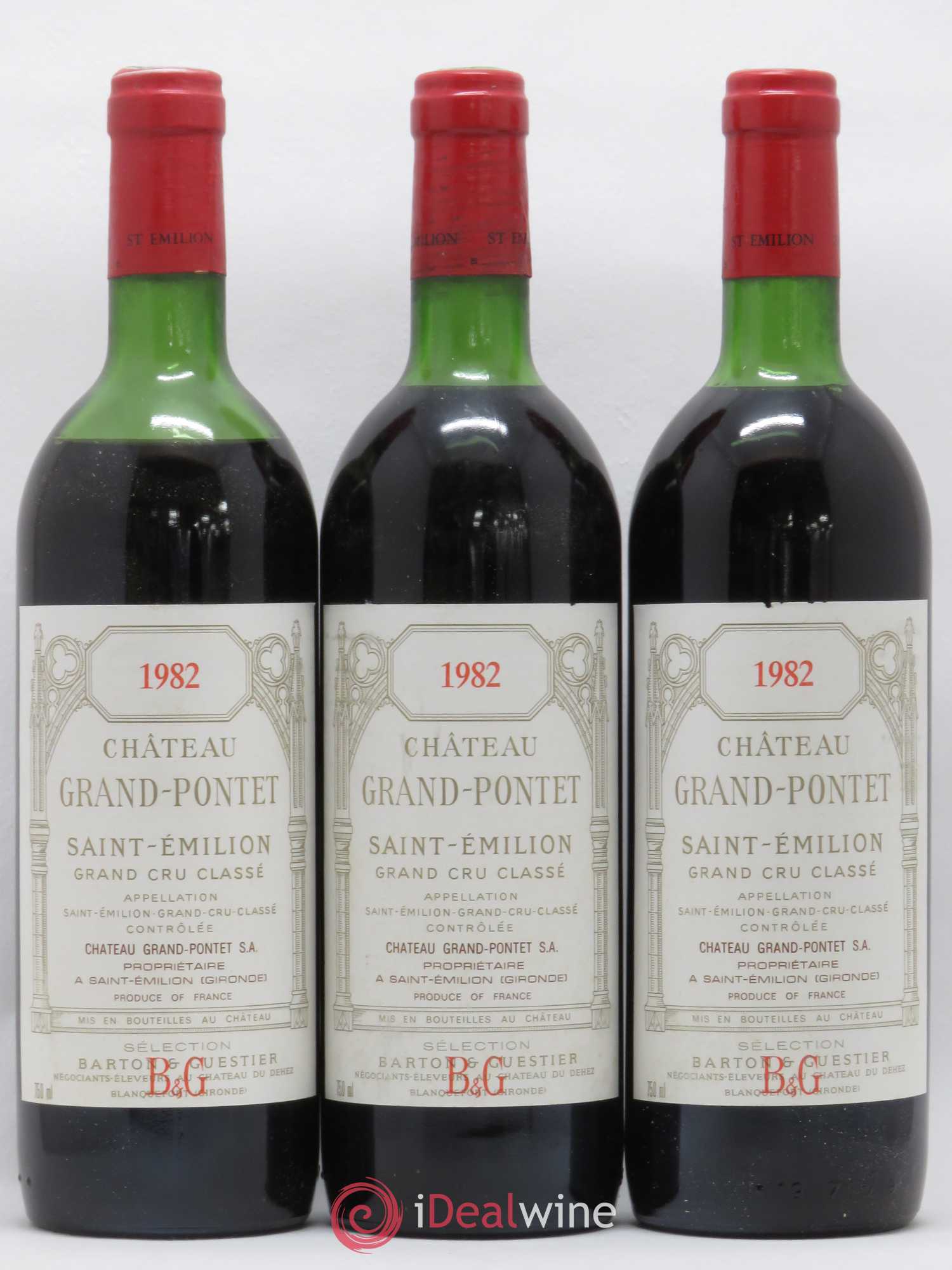 Château Grand Pontet Grand Cru Classé 1982 - Lot de 12 bouteilles - 1