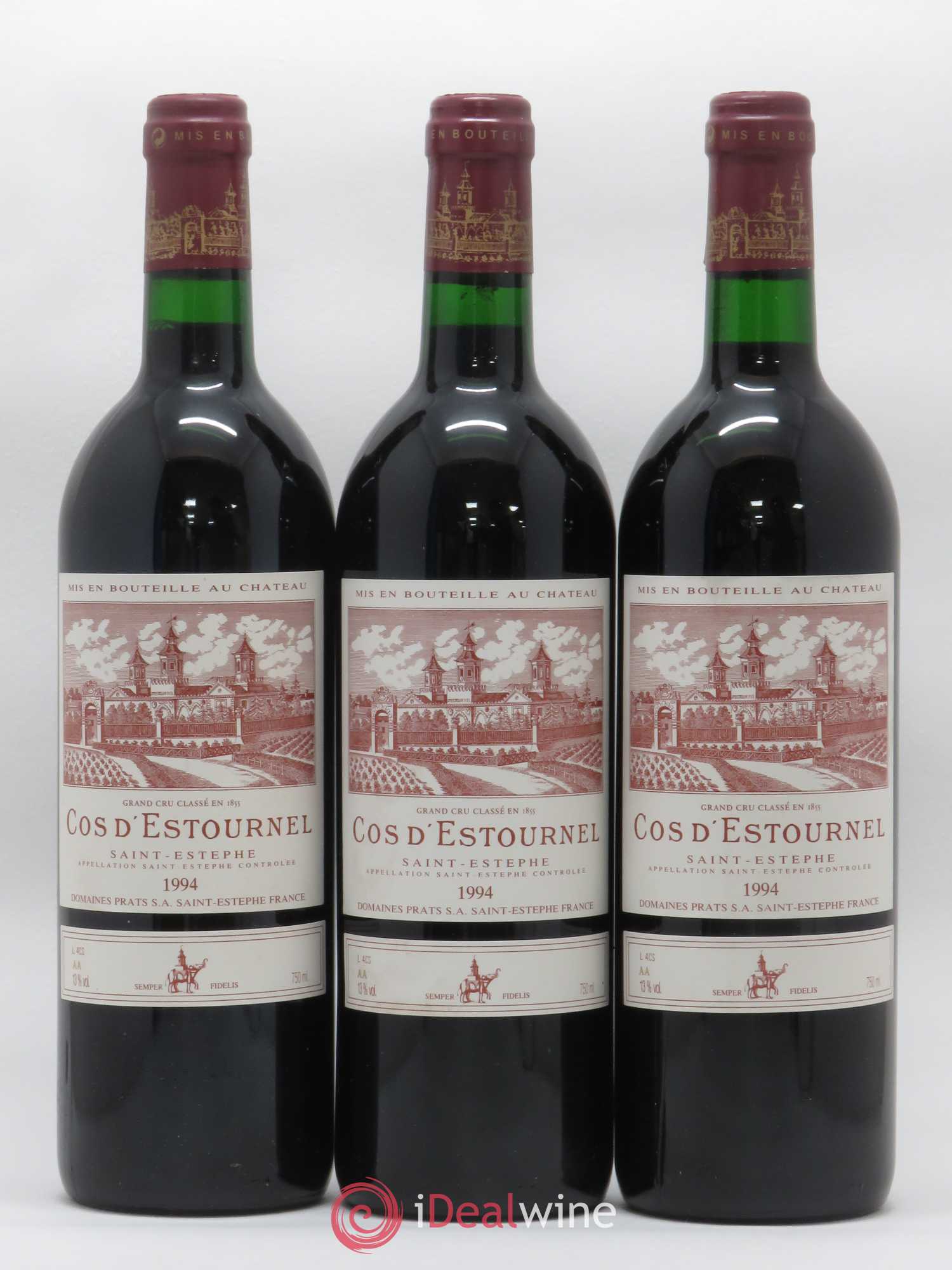 Cos d'Estournel 2ème Grand Cru Classé 1994 - Lot de 3 bouteilles - 0