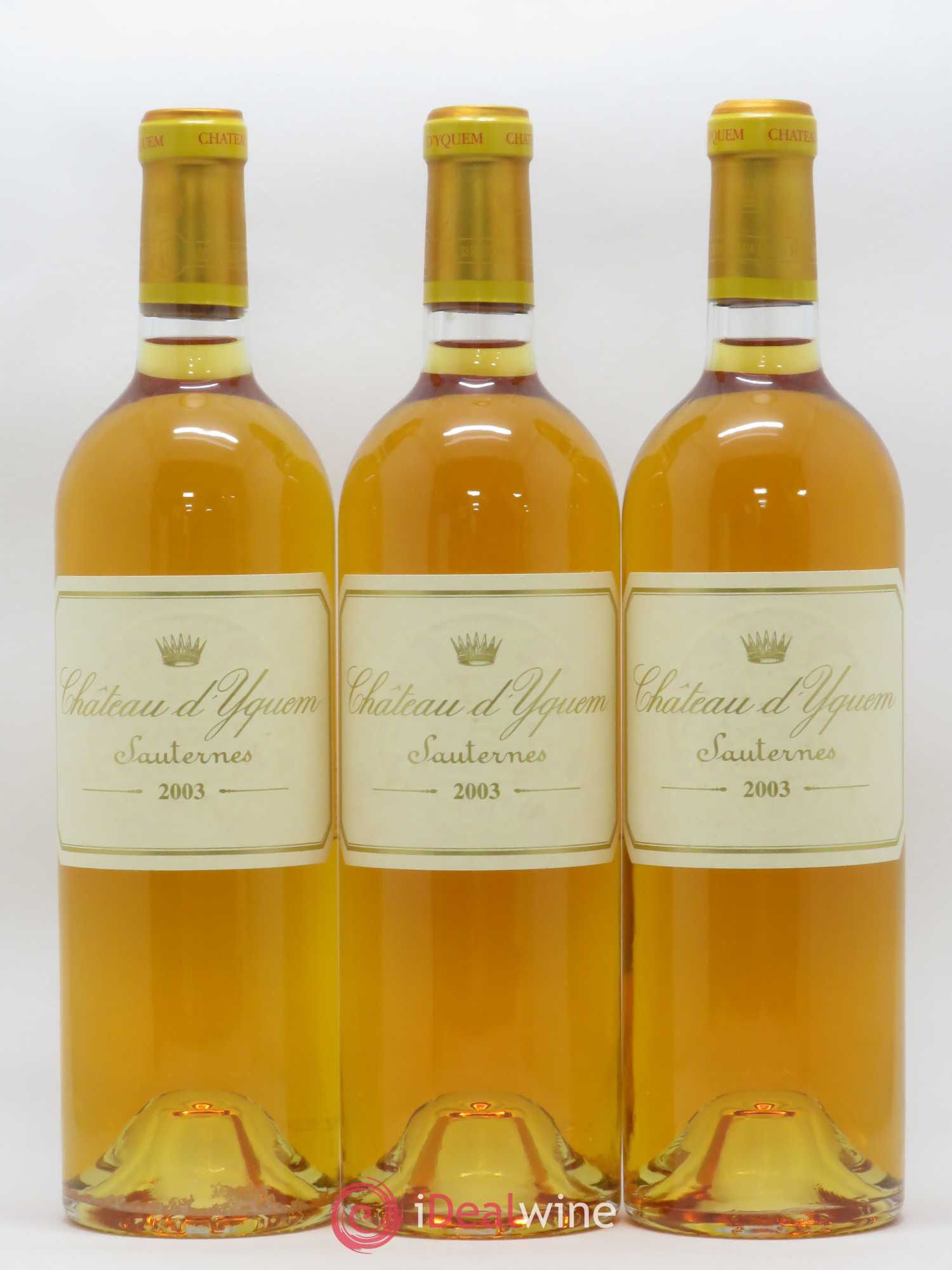 Château d' Yquem 1er Cru Classé Supérieur 2003 - Lotto di 3 bottiglie - 0