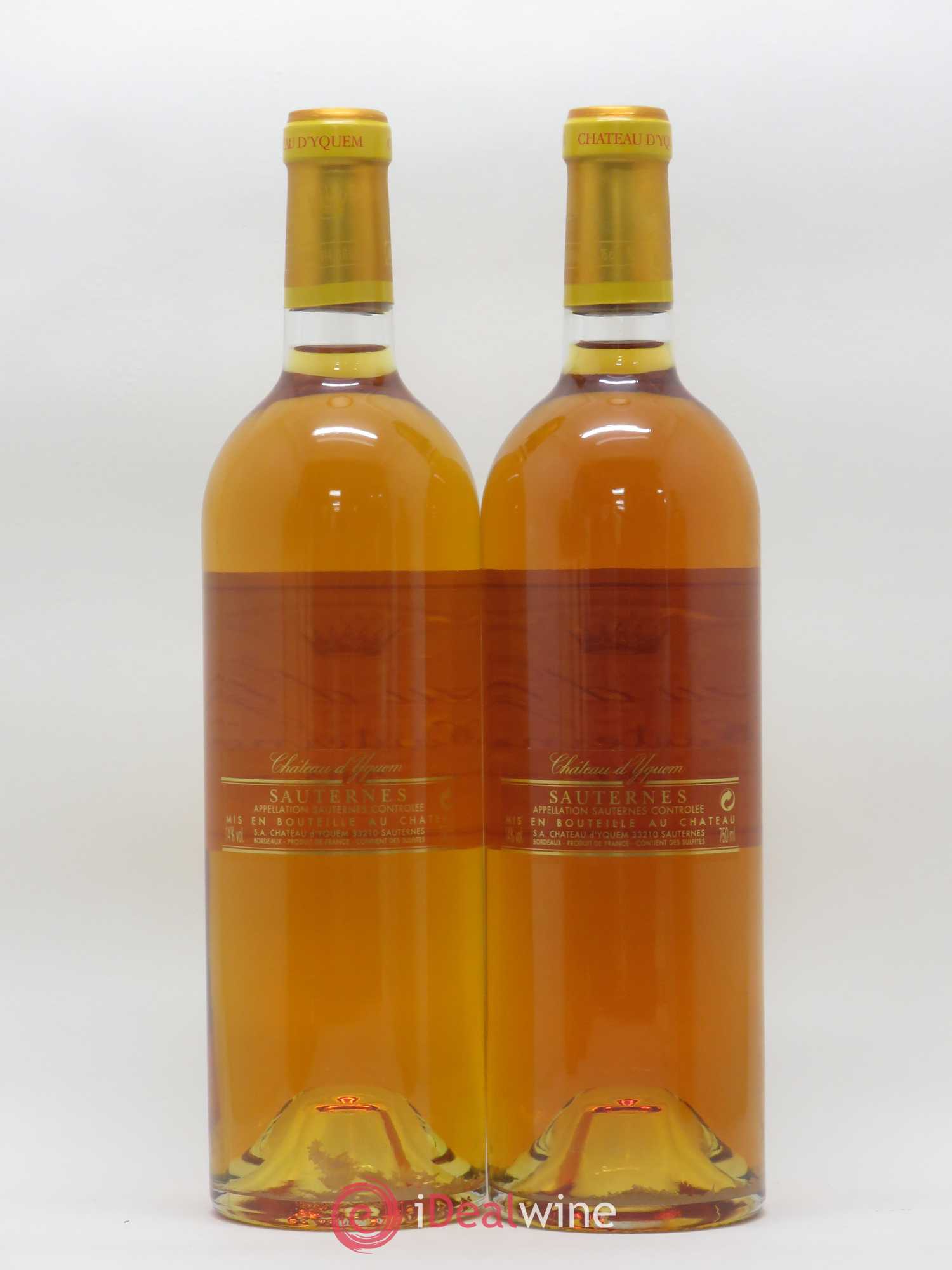 Château d' Yquem 1er Cru Classé Supérieur 2003 - Lotto di 2 bottiglie - 1