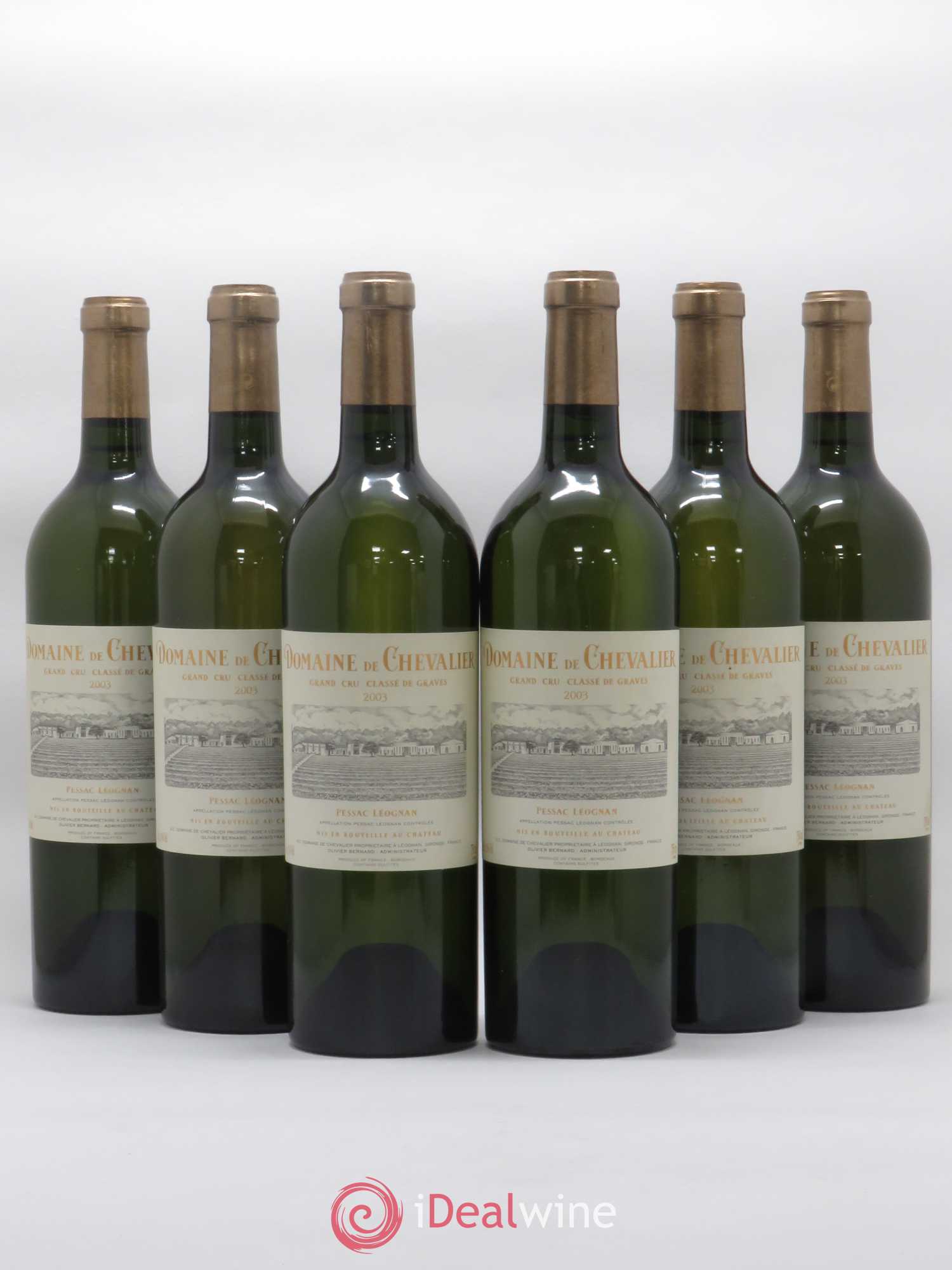 Domaine de Chevalier Cru Classé de Graves 2003 - Lot de 6 bouteilles - 0