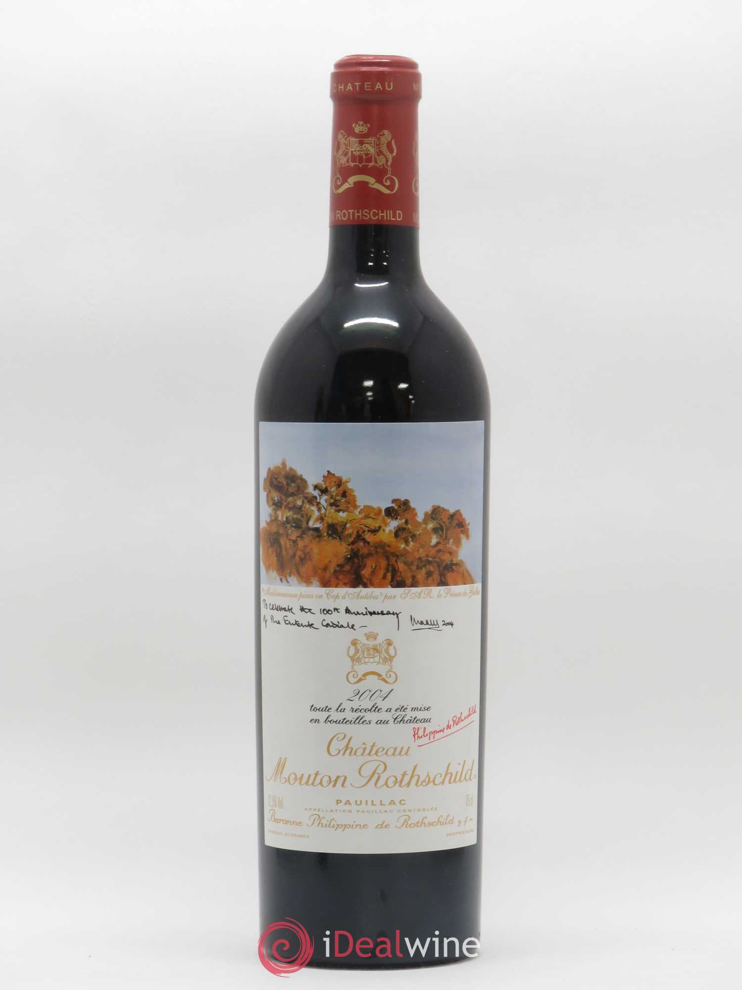 Château Mouton Rothschild 1er Grand Cru Classé 2004 - Lot de 1 bouteille - 0