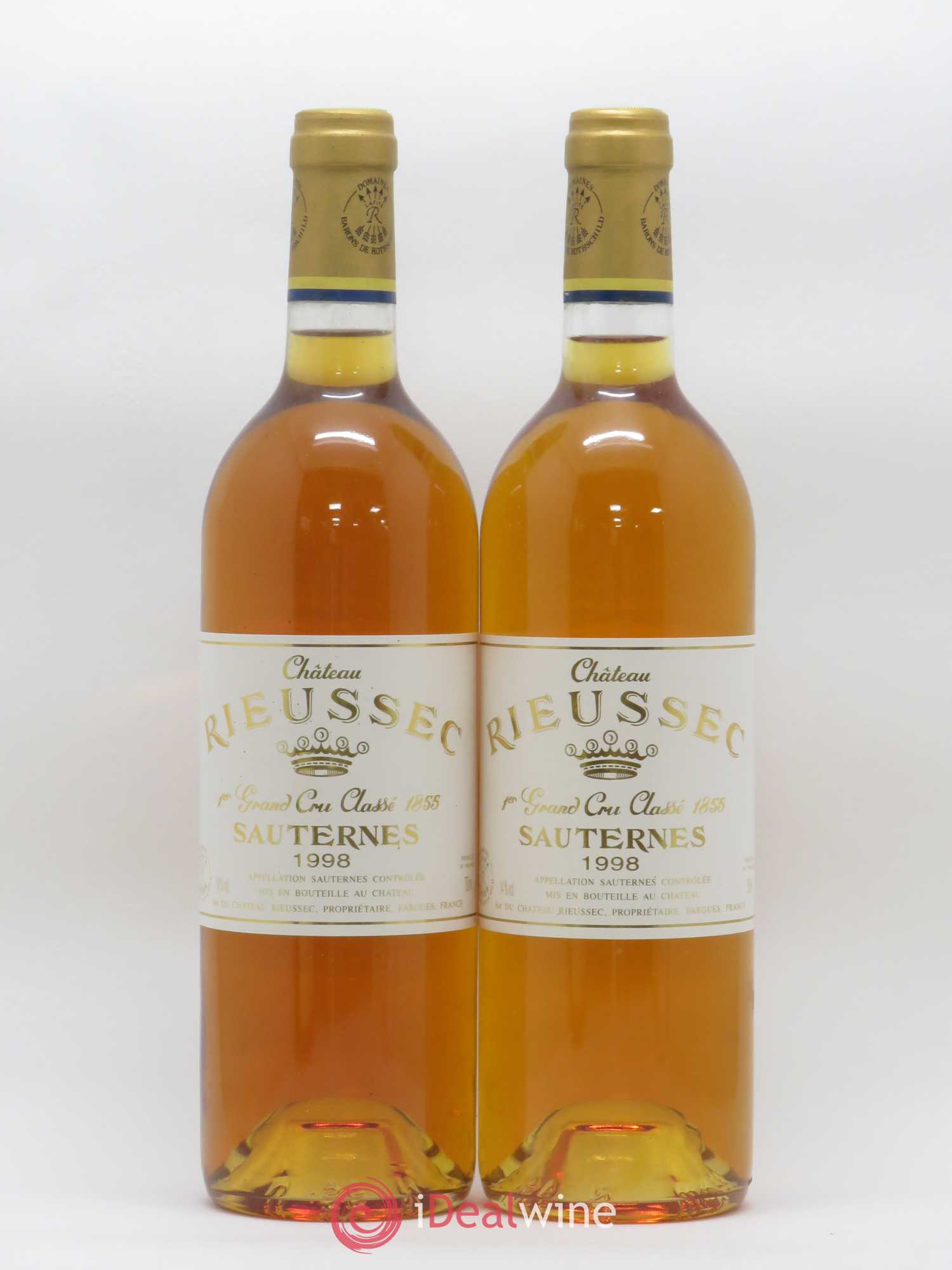 Château Rieussec 1er Grand Cru Classé 1998 - Lotto di 2 bottiglie - 0