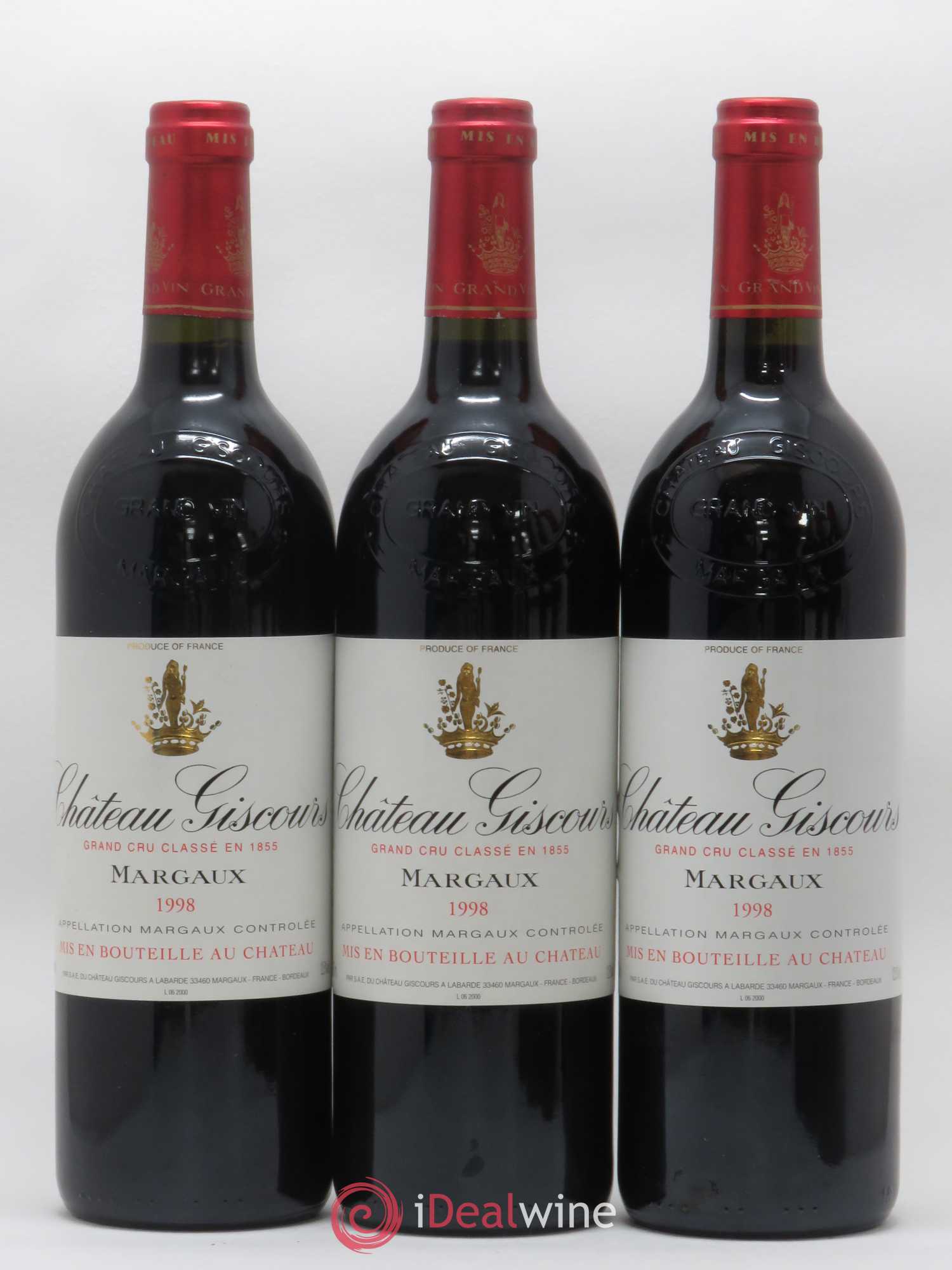 Château Giscours 3ème Grand Cru Classé 1998 - Lot de 6 bouteilles - 1