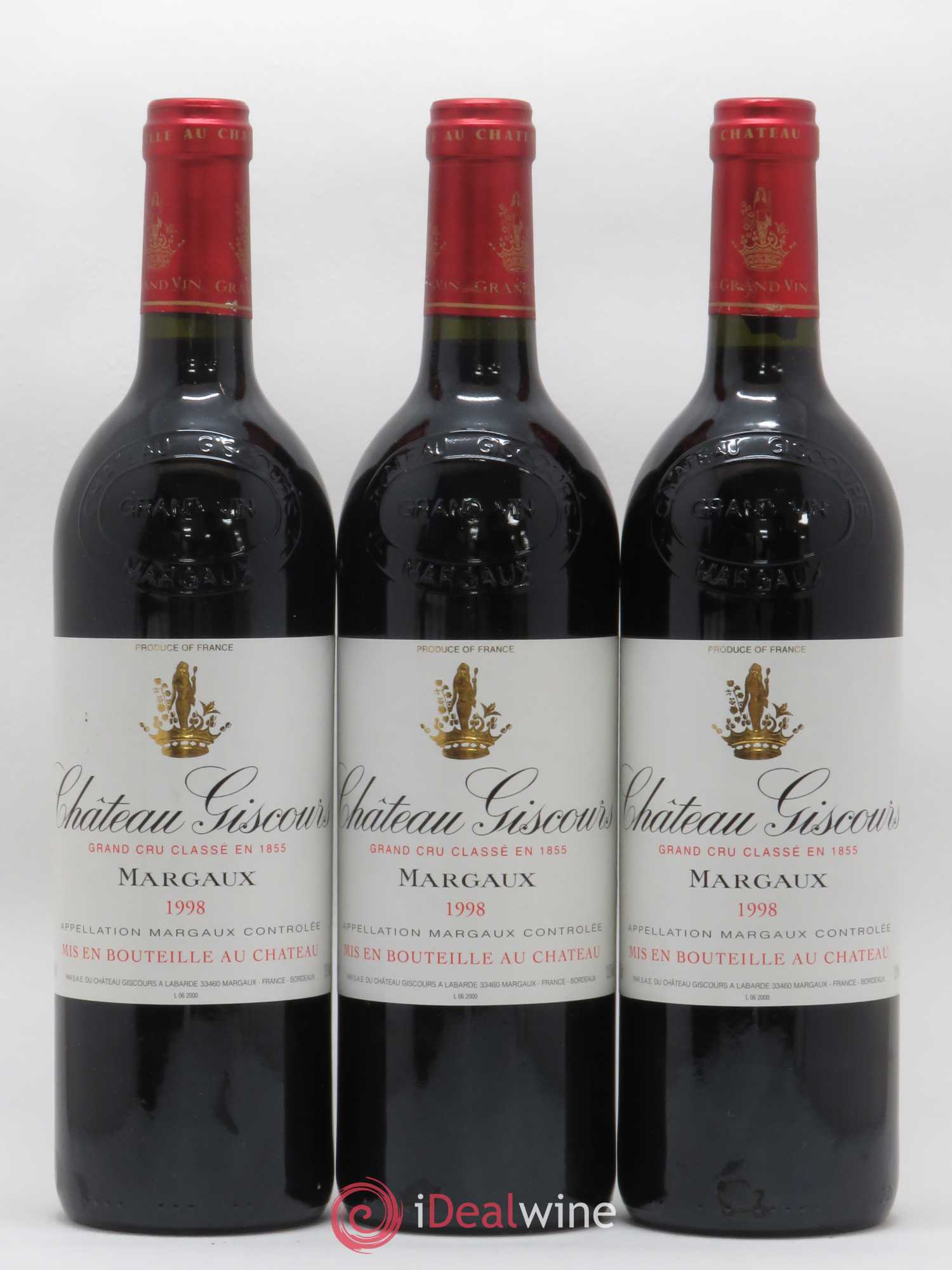 Château Giscours 3ème Grand Cru Classé 1998 - Lot de 6 bouteilles - 2