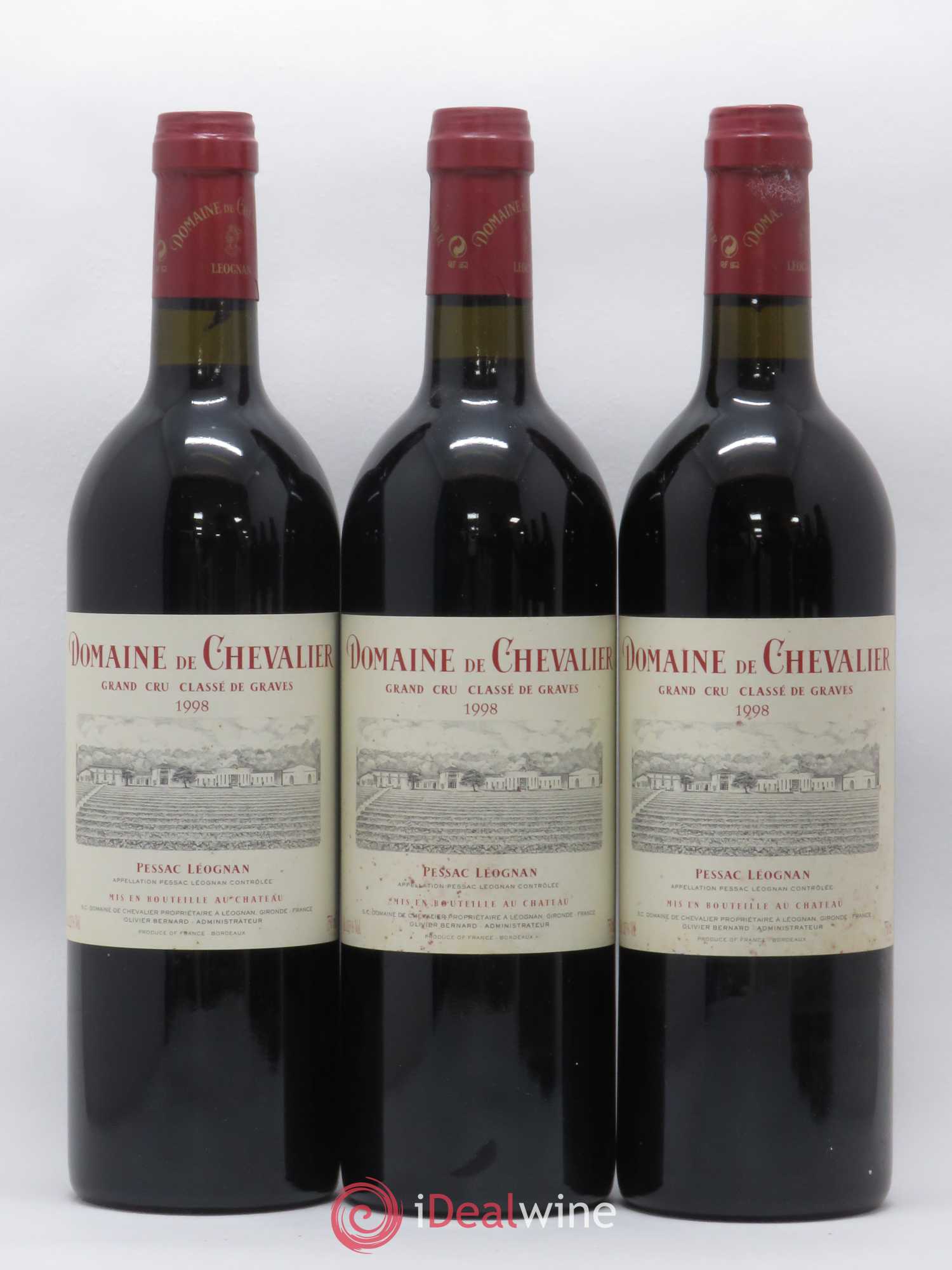 Domaine de Chevalier Cru Classé de Graves 1998 - Lot de 6 bouteilles - 1