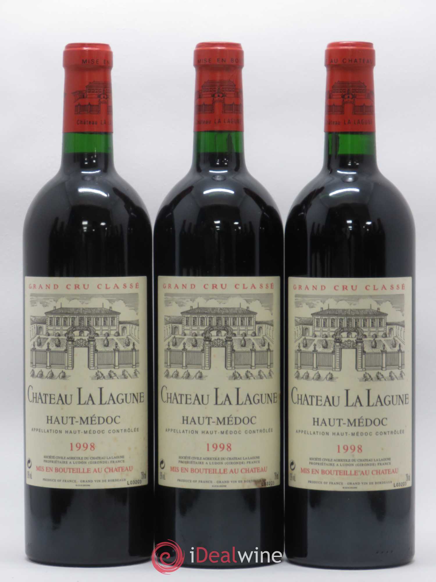 Château la Lagune 3ème Grand Cru Classé 1998 - Lot de 12 bouteilles - 1