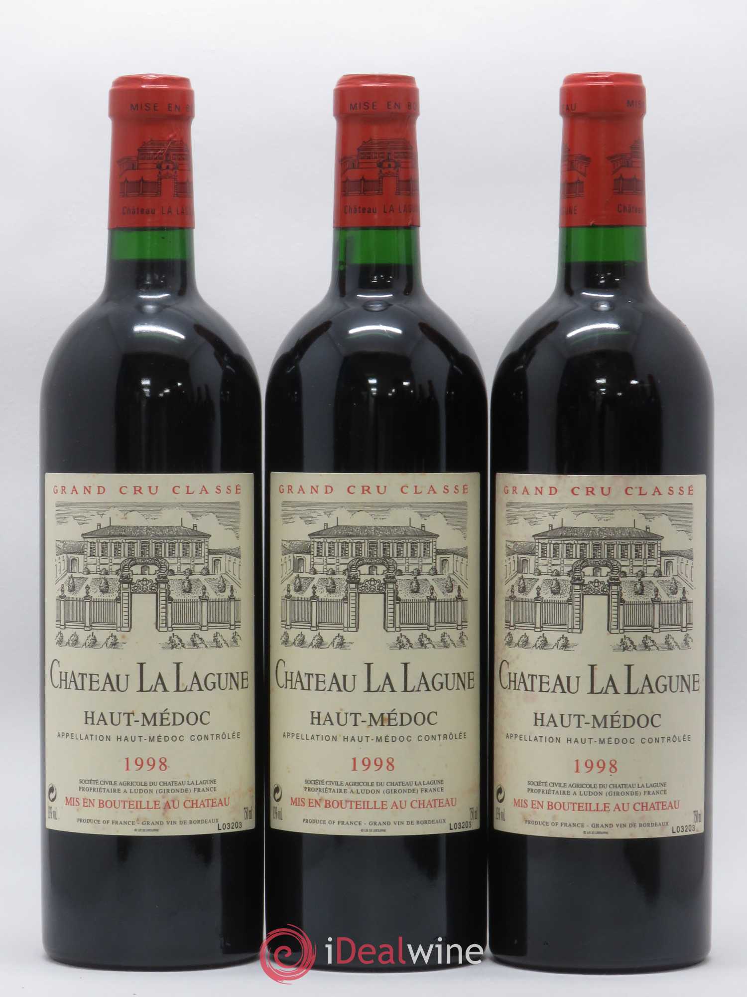 Château la Lagune 3ème Grand Cru Classé 1998 - Lot de 12 bouteilles - 2