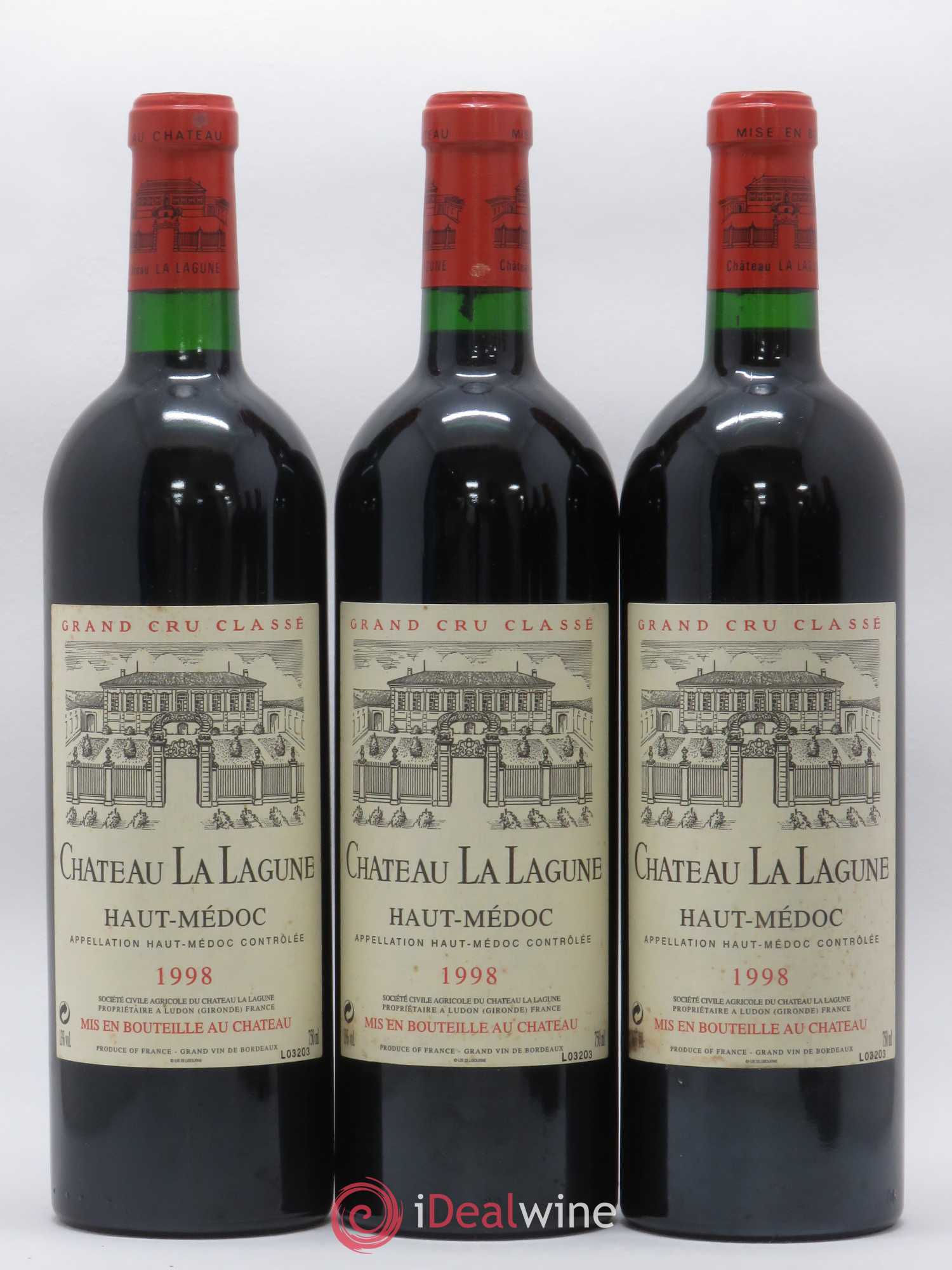 Château la Lagune 3ème Grand Cru Classé 1998 - Lot de 12 bouteilles - 3