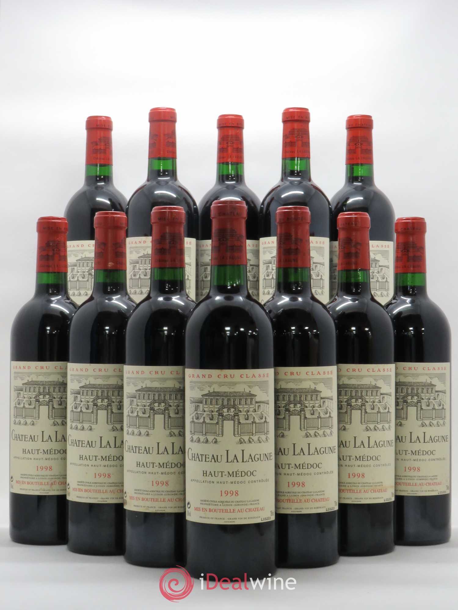 Château la Lagune 3ème Grand Cru Classé 1998 - Lot de 12 bouteilles - 0