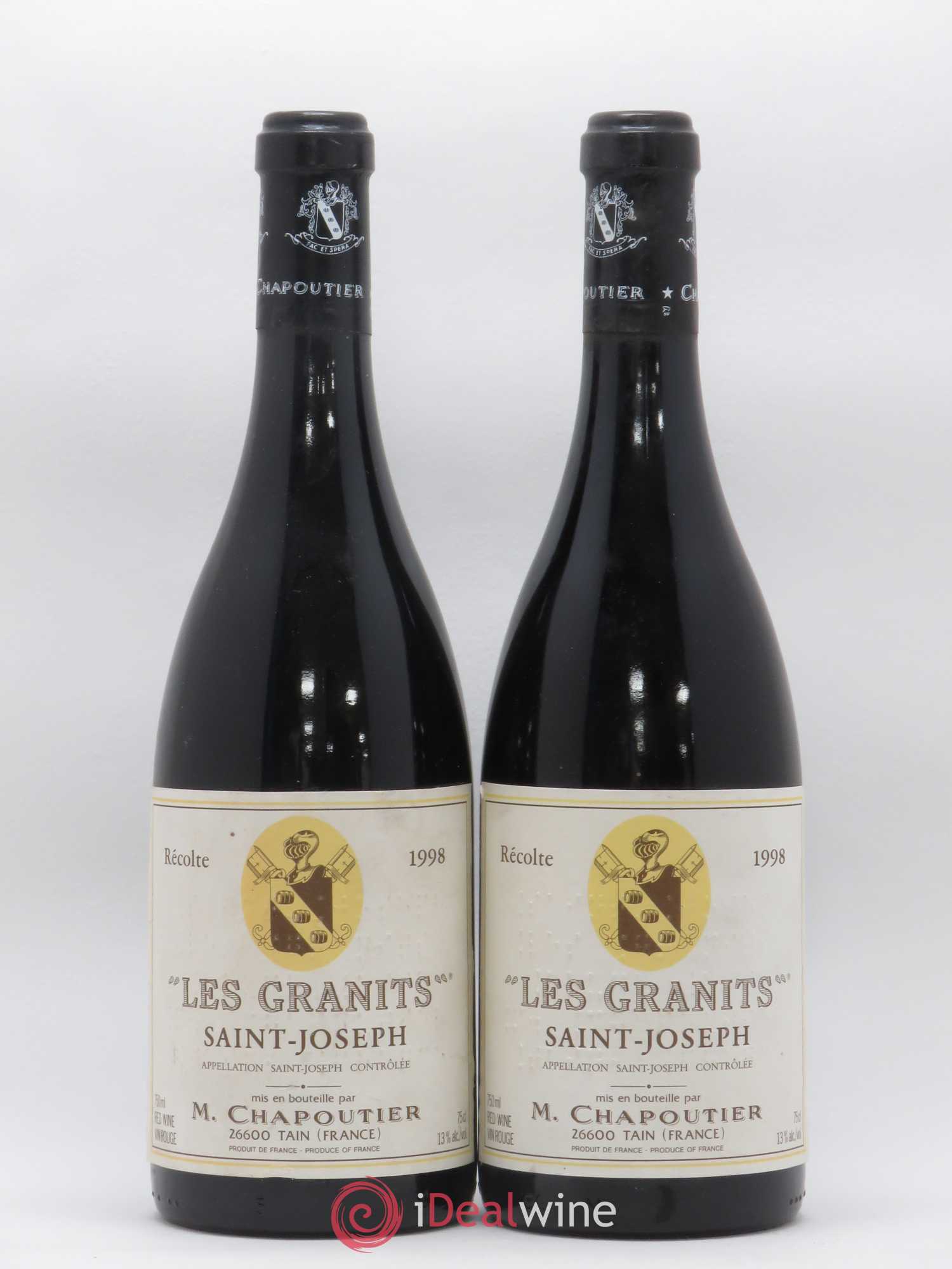 Saint-Joseph Les Granits Chapoutier 1998 - Lot de 2 bouteilles - 0