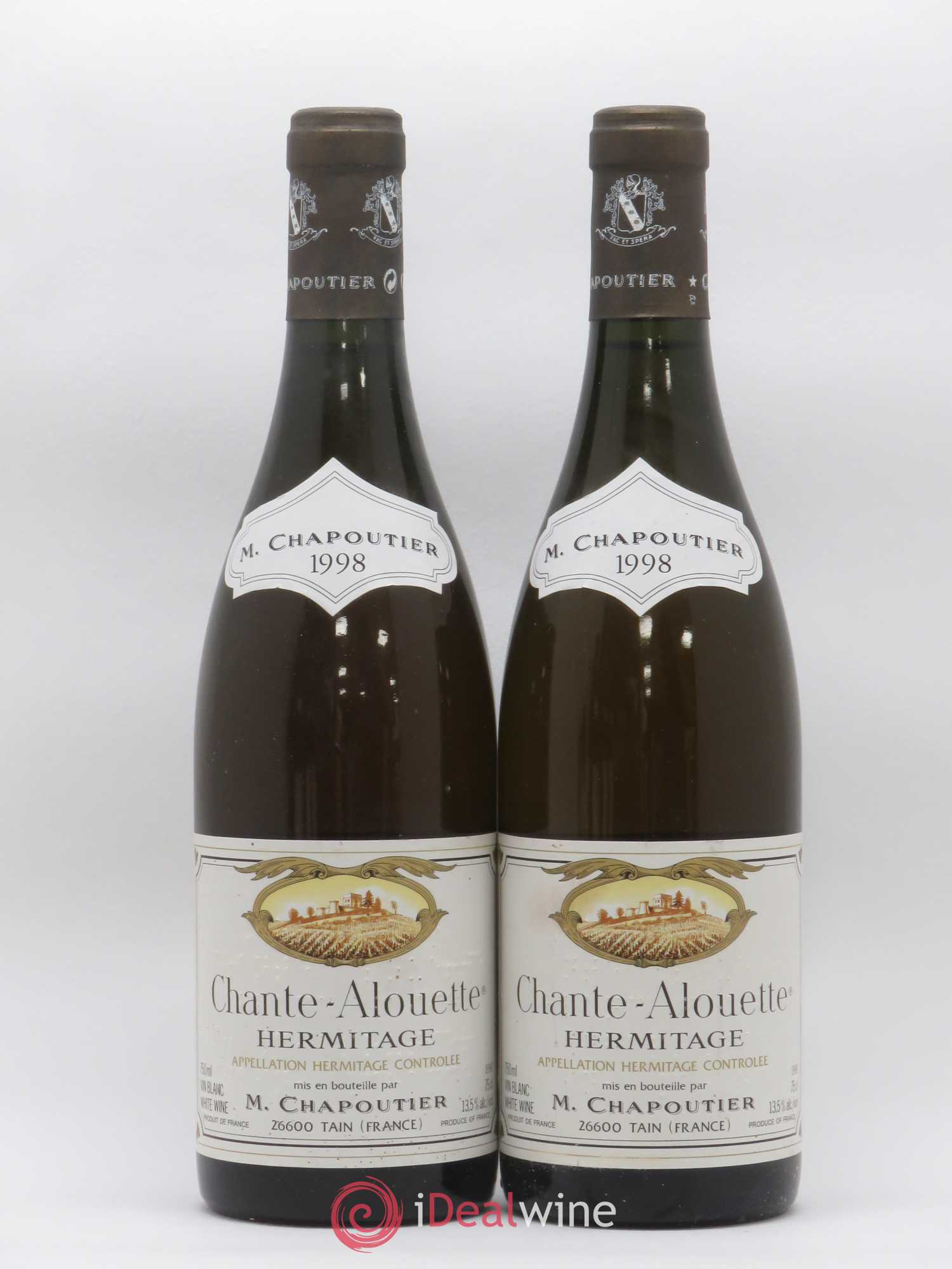 Hermitage Chante Alouette Chapoutier 1998 - Lot de 2 bouteilles - 0