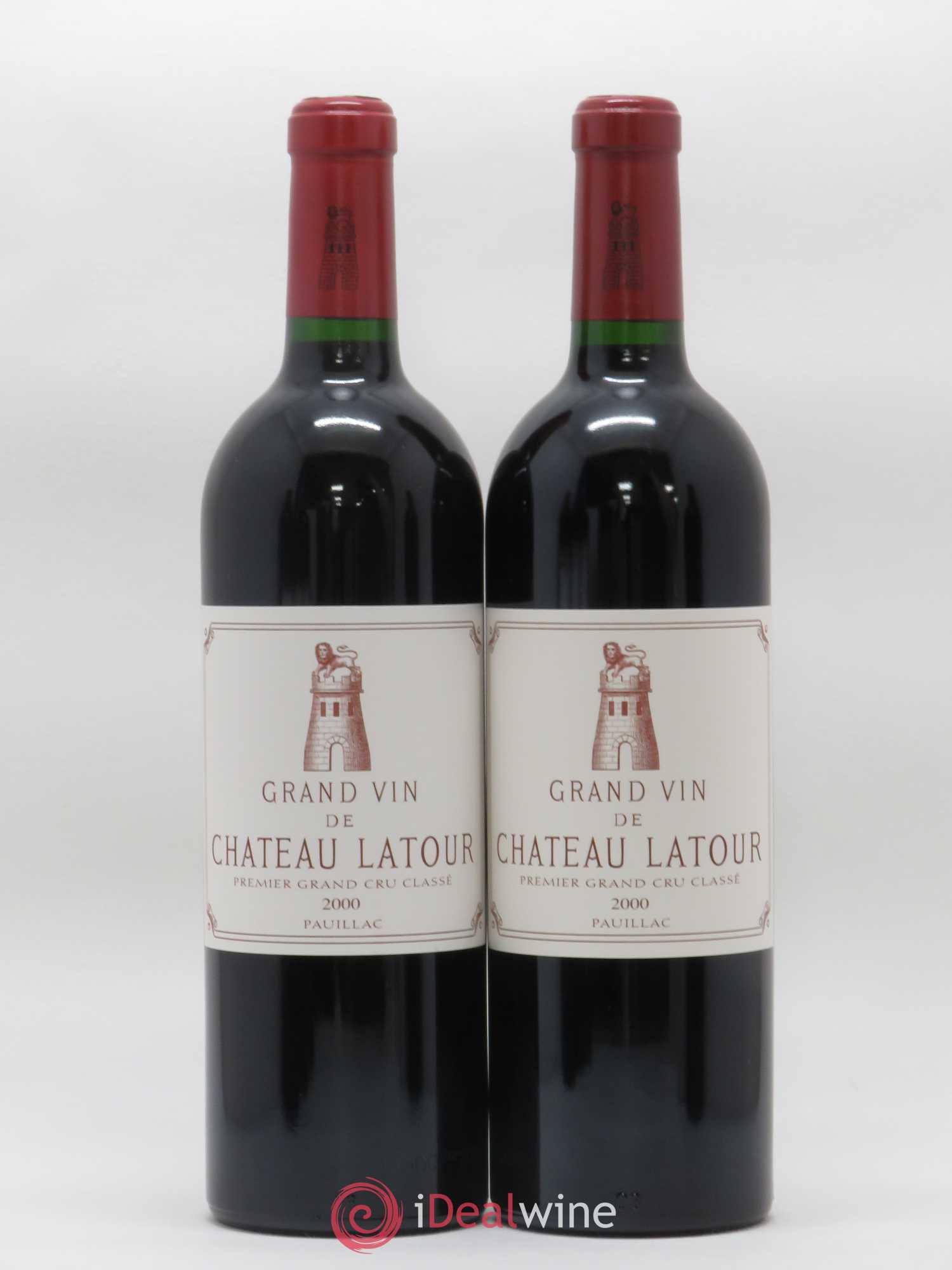 Château Latour 1er Grand Cru Classé 2000 - Lot de 2 bouteilles - 0