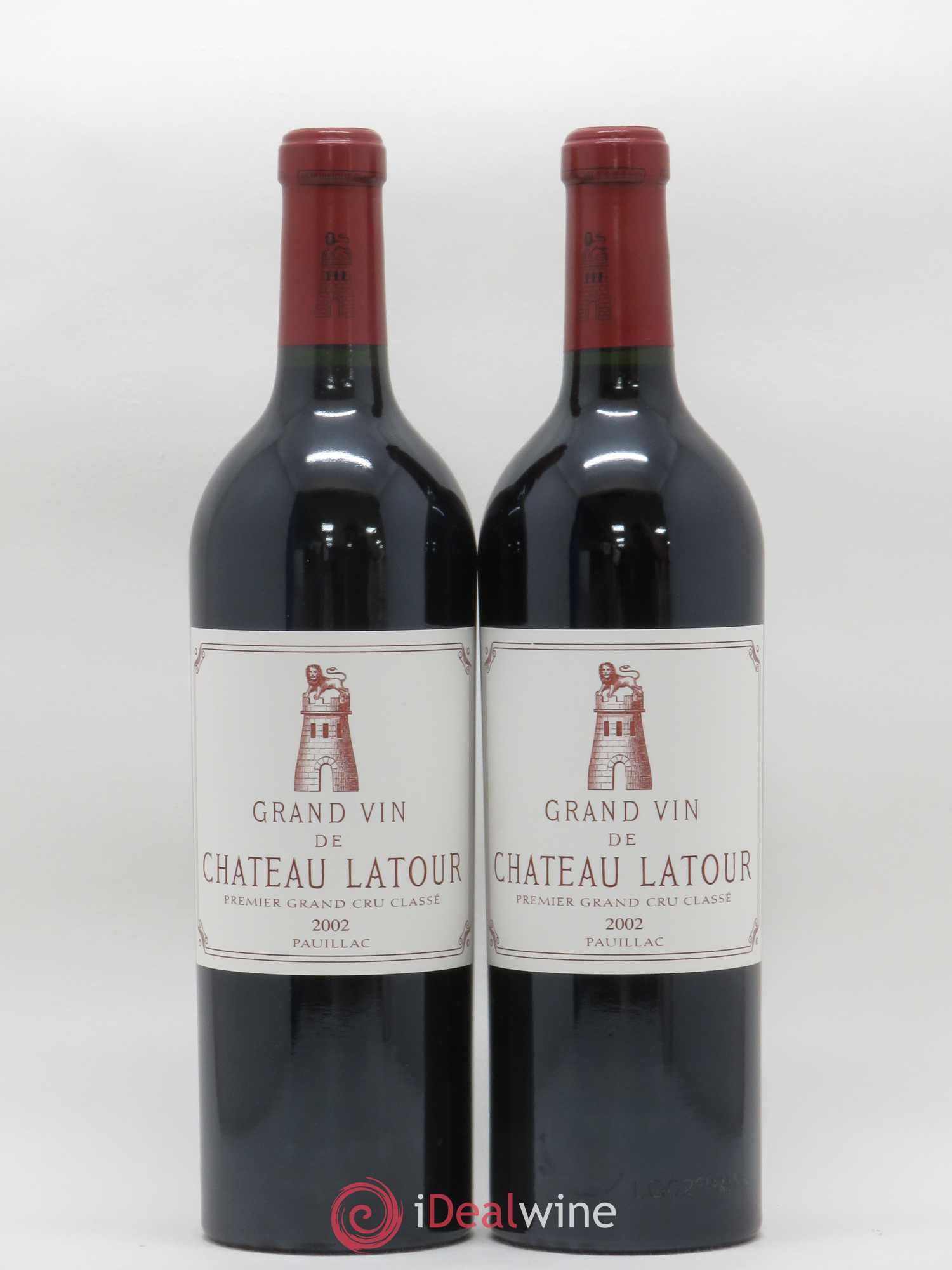 Château Latour 1er Grand Cru Classé 2002 - Lot de 2 bouteilles - 0