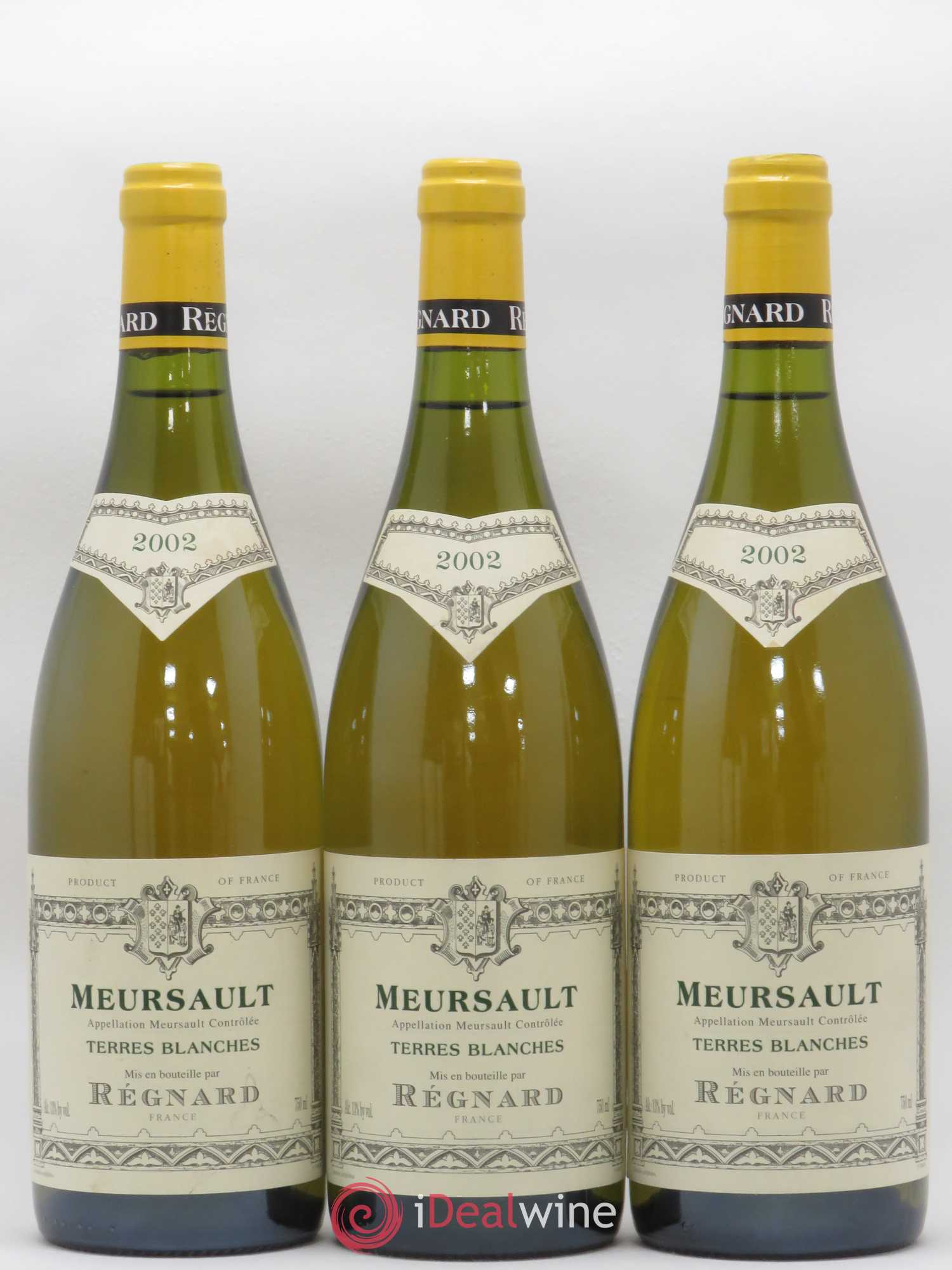 Meursault Terres Blanches Regnard 2002 - Posten von 3 Flaschen - 0